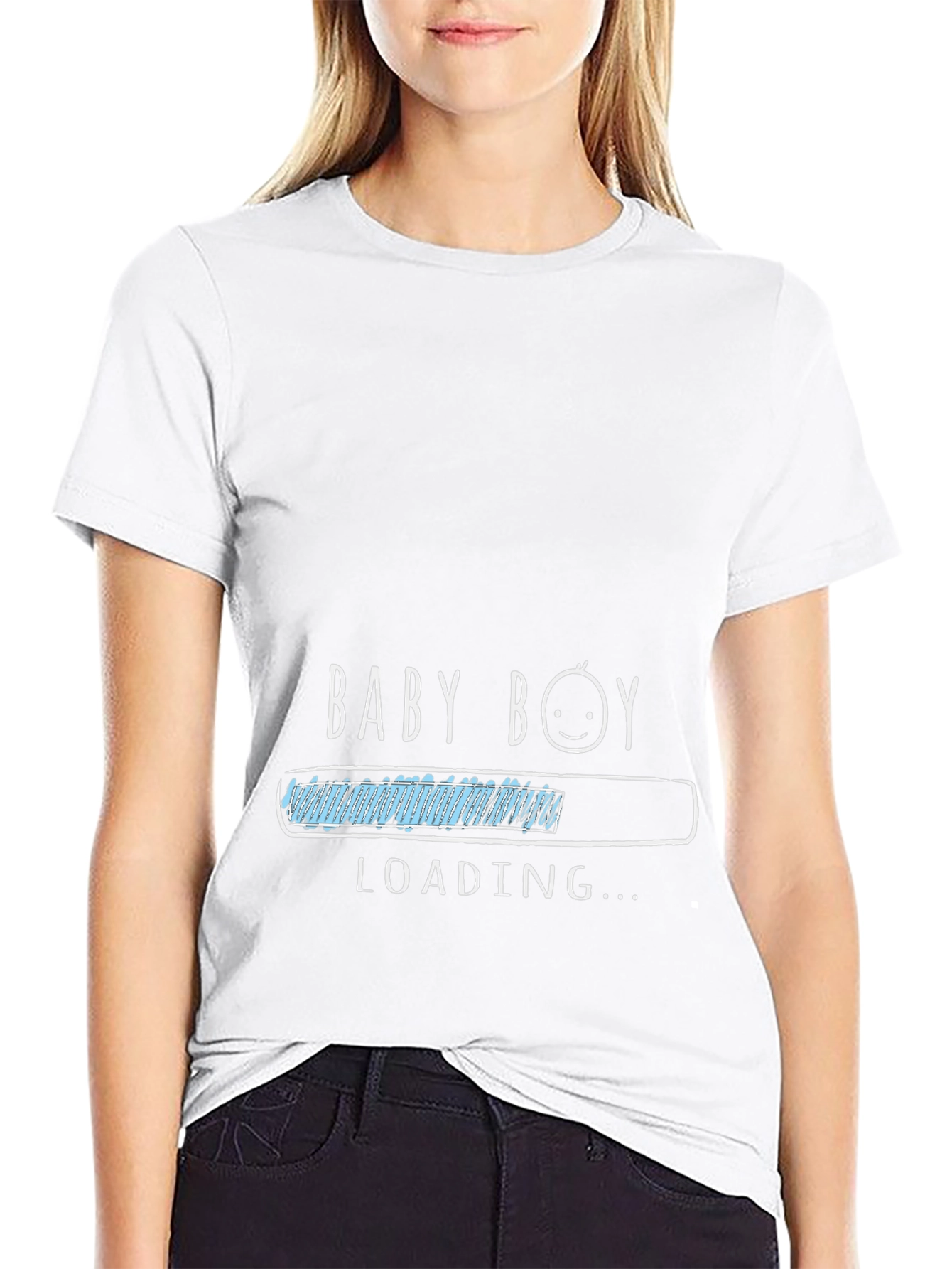 Baby Boy Loading T-Shirt - Expecting Dad Tee