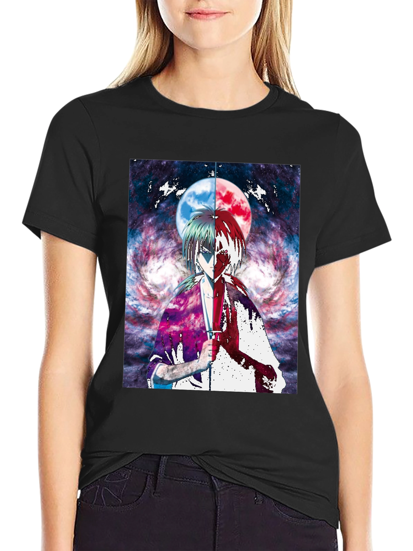 Anime Moon Graphic T-Shirt | Unique Design