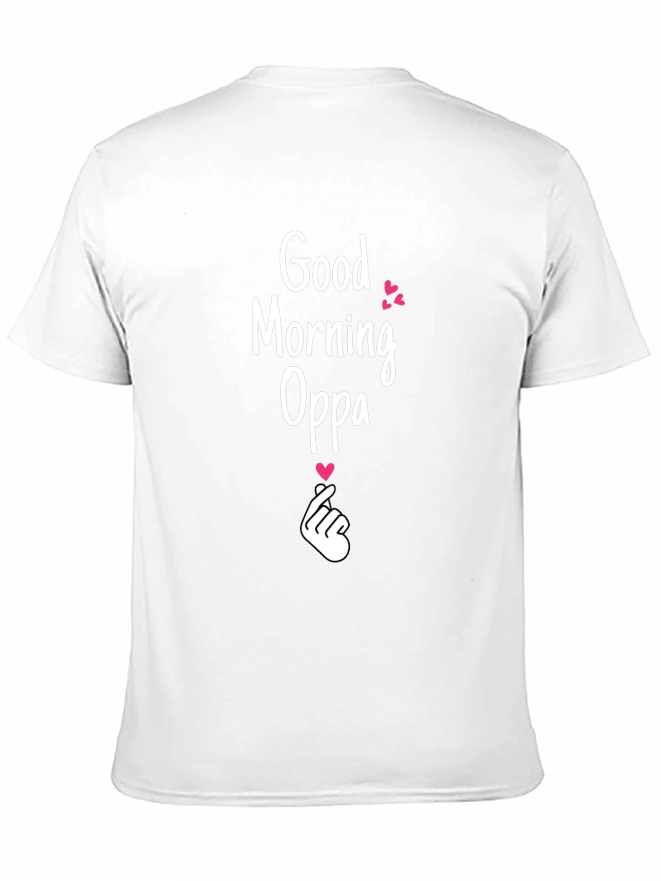 Good Morning Oppa Graphic Tee - Black