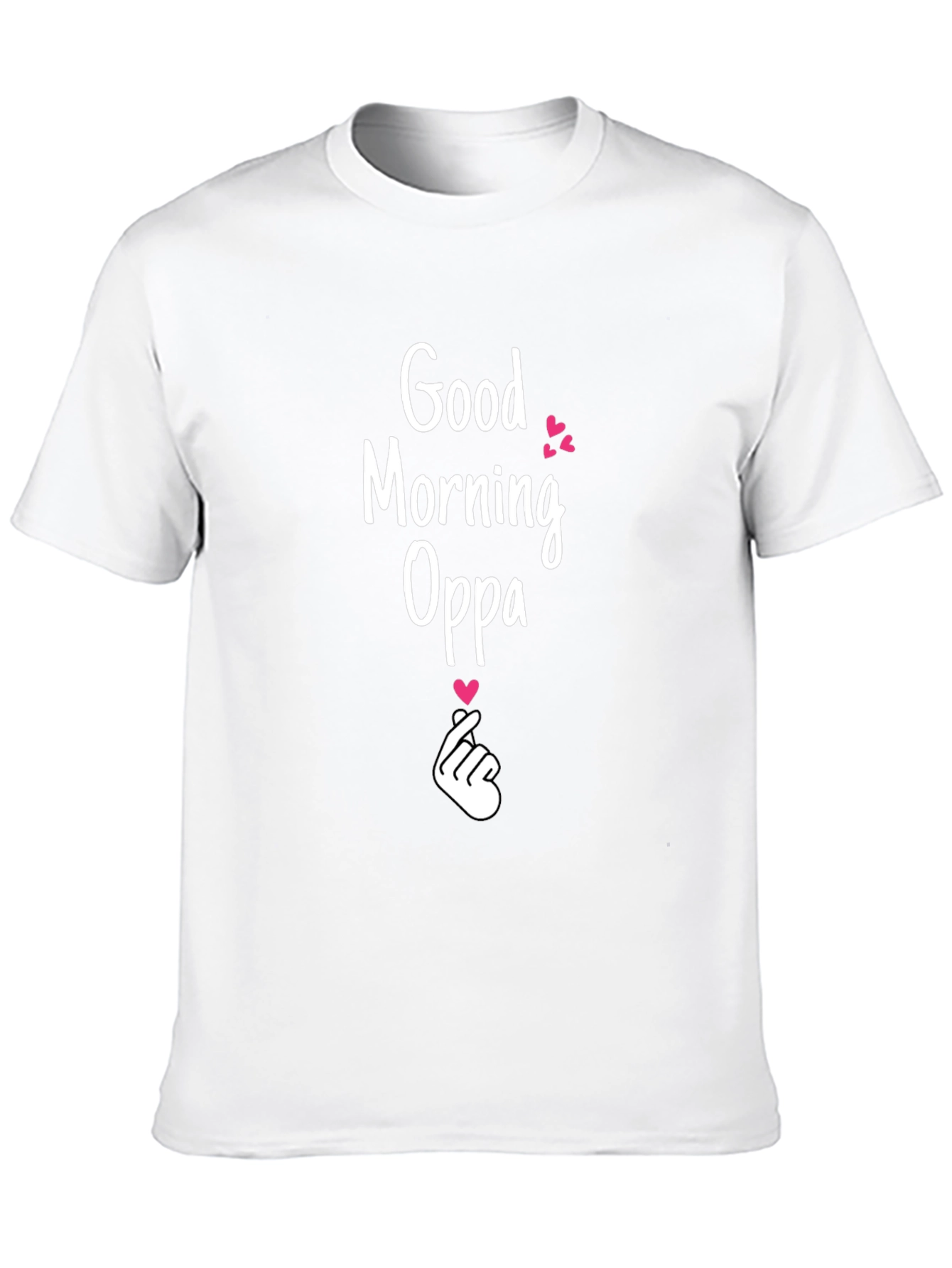 Good Morning Oppa Graphic Tee - Black
