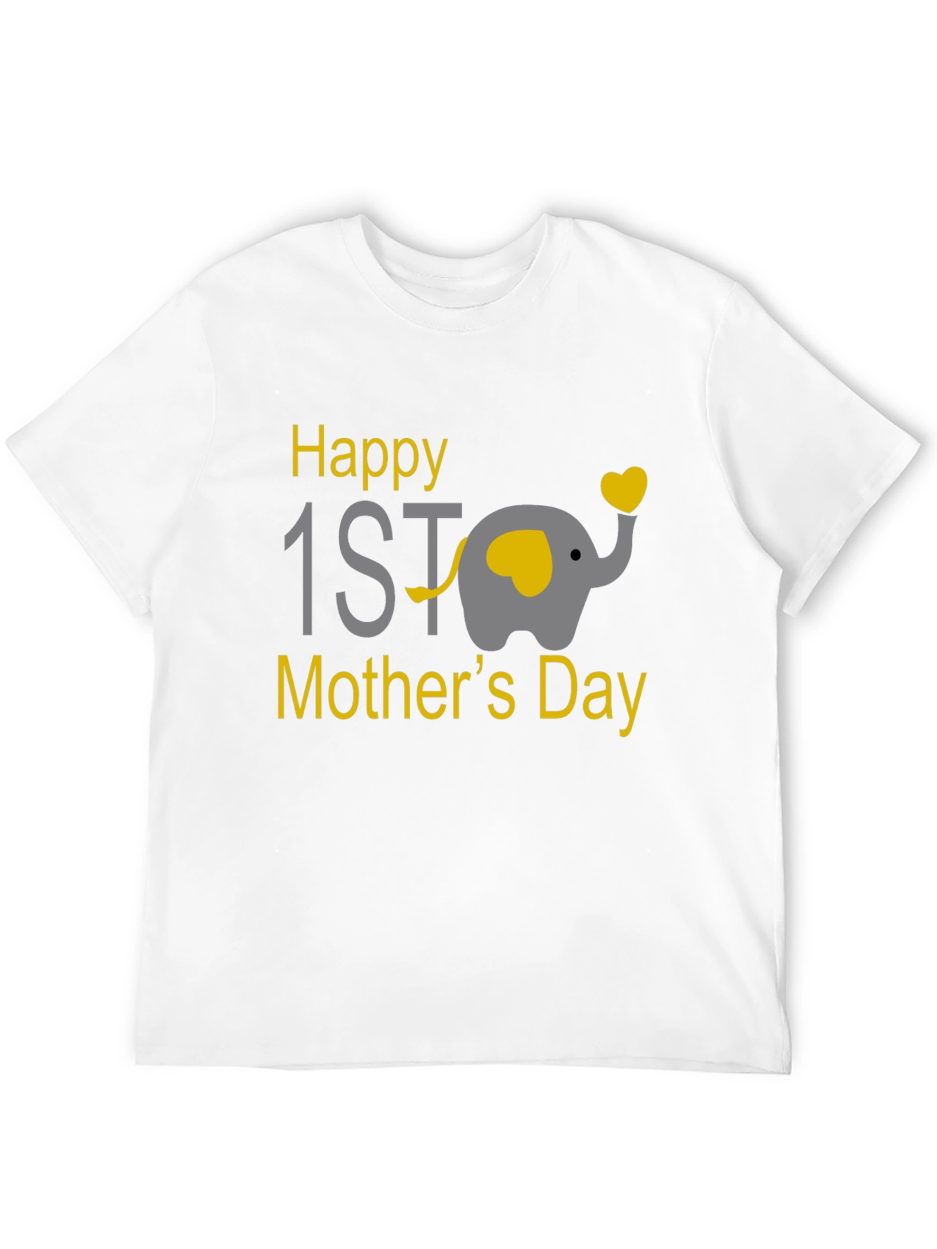 Happy 1st Mothers Day Elephant Graphic Tee