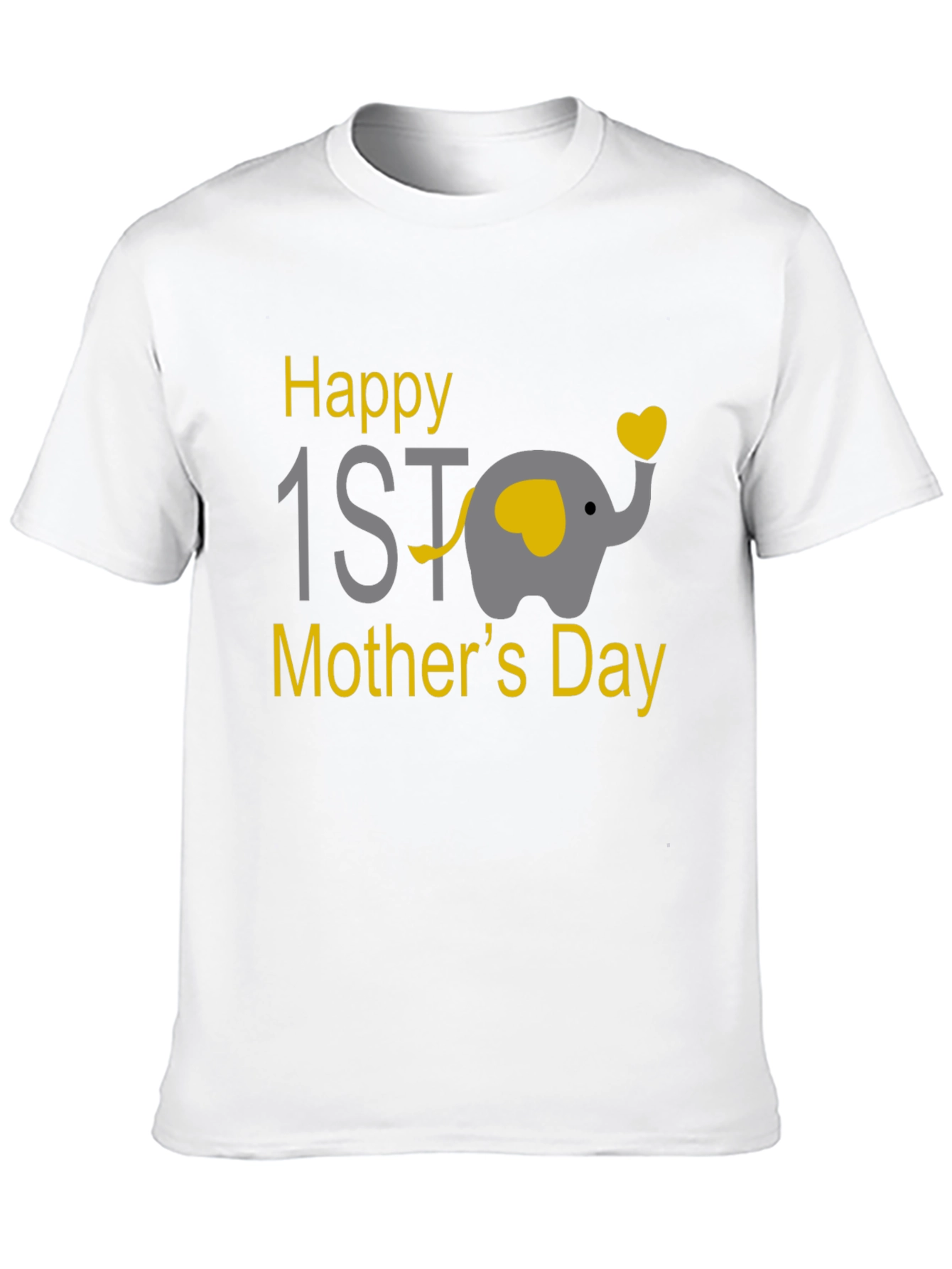 Happy 1st Mothers Day Elephant Graphic Tee