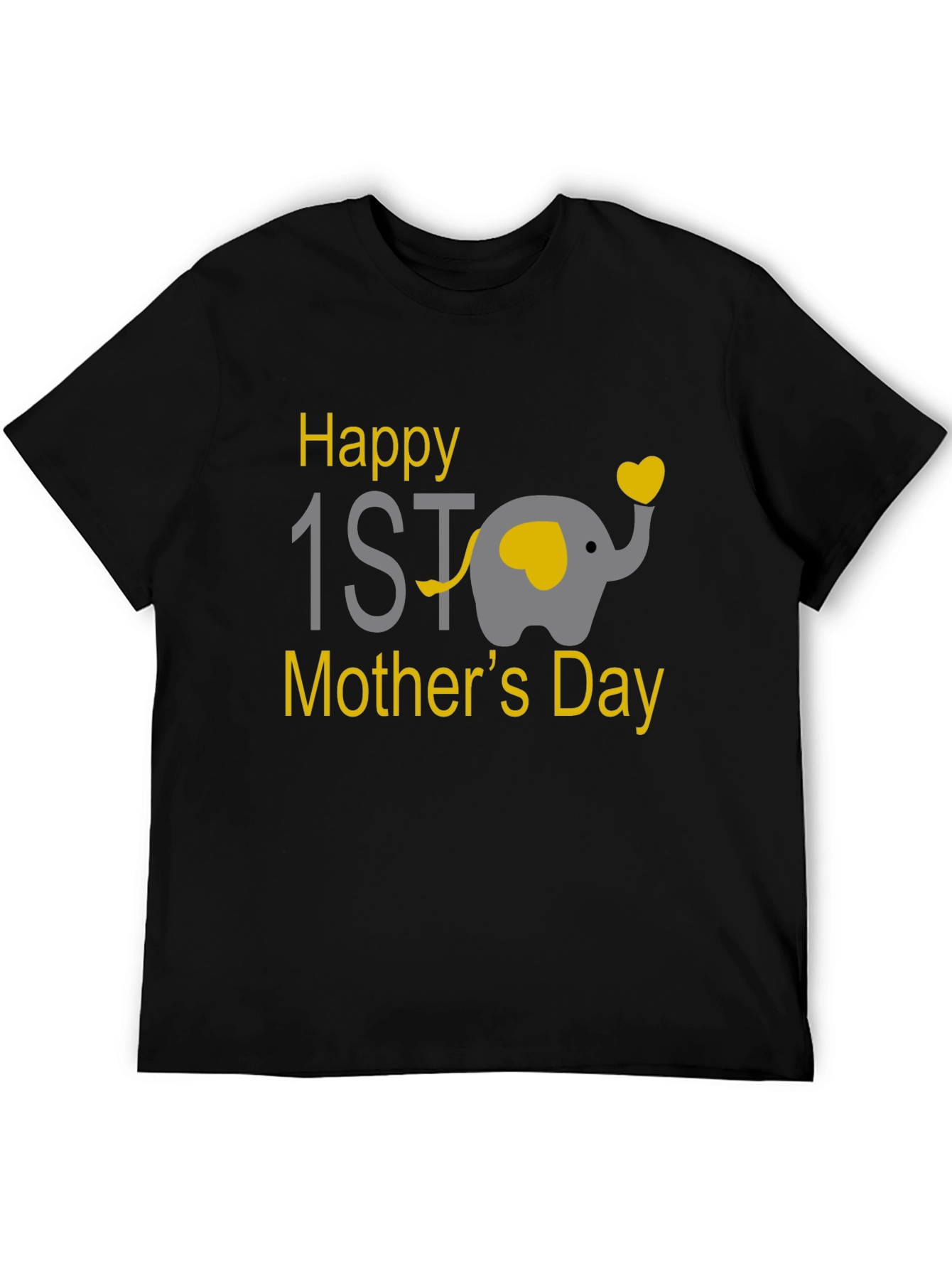 Happy 1st Mothers Day Elephant Graphic Tee