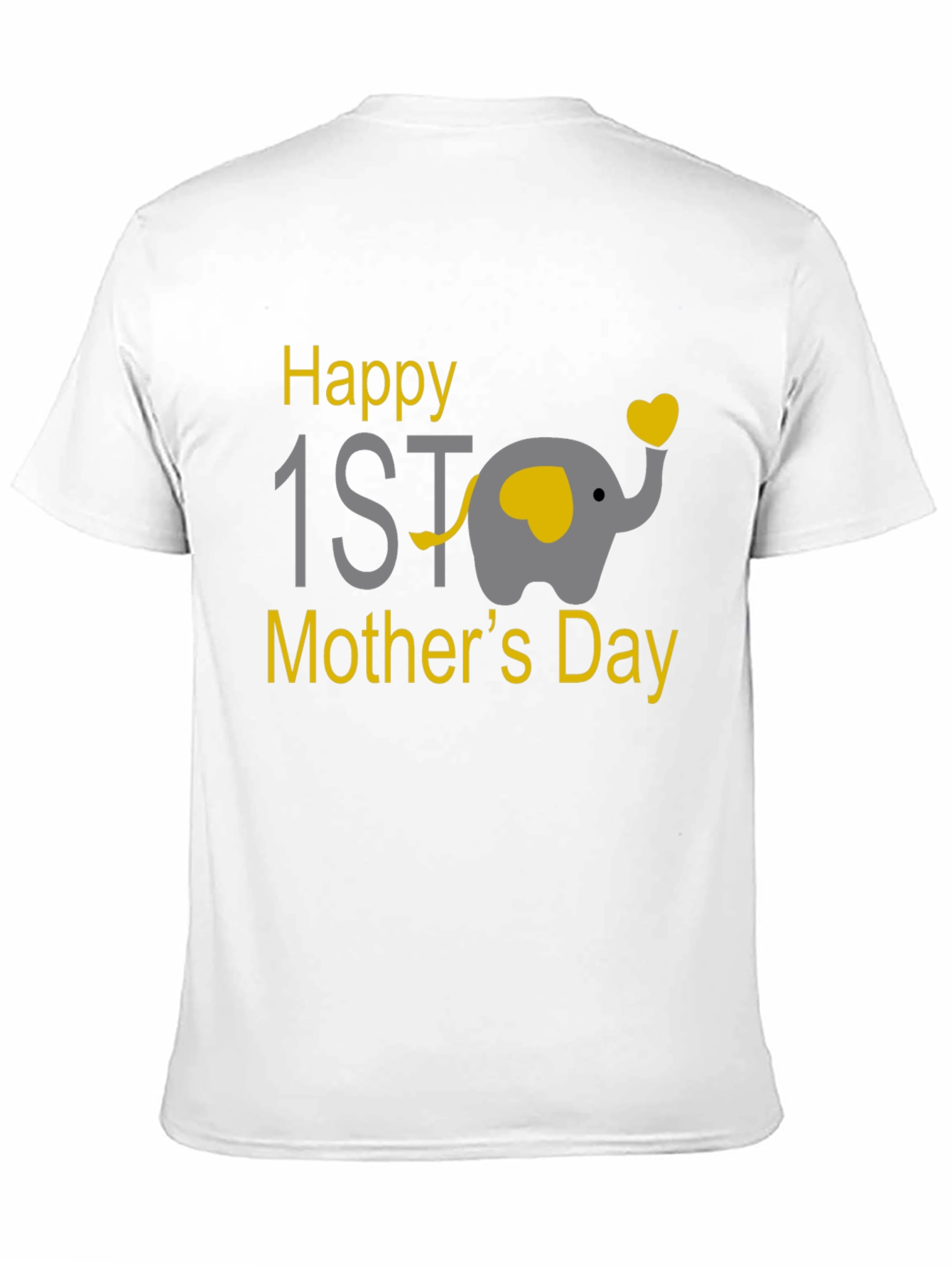 Happy 1st Mothers Day Elephant Graphic Tee