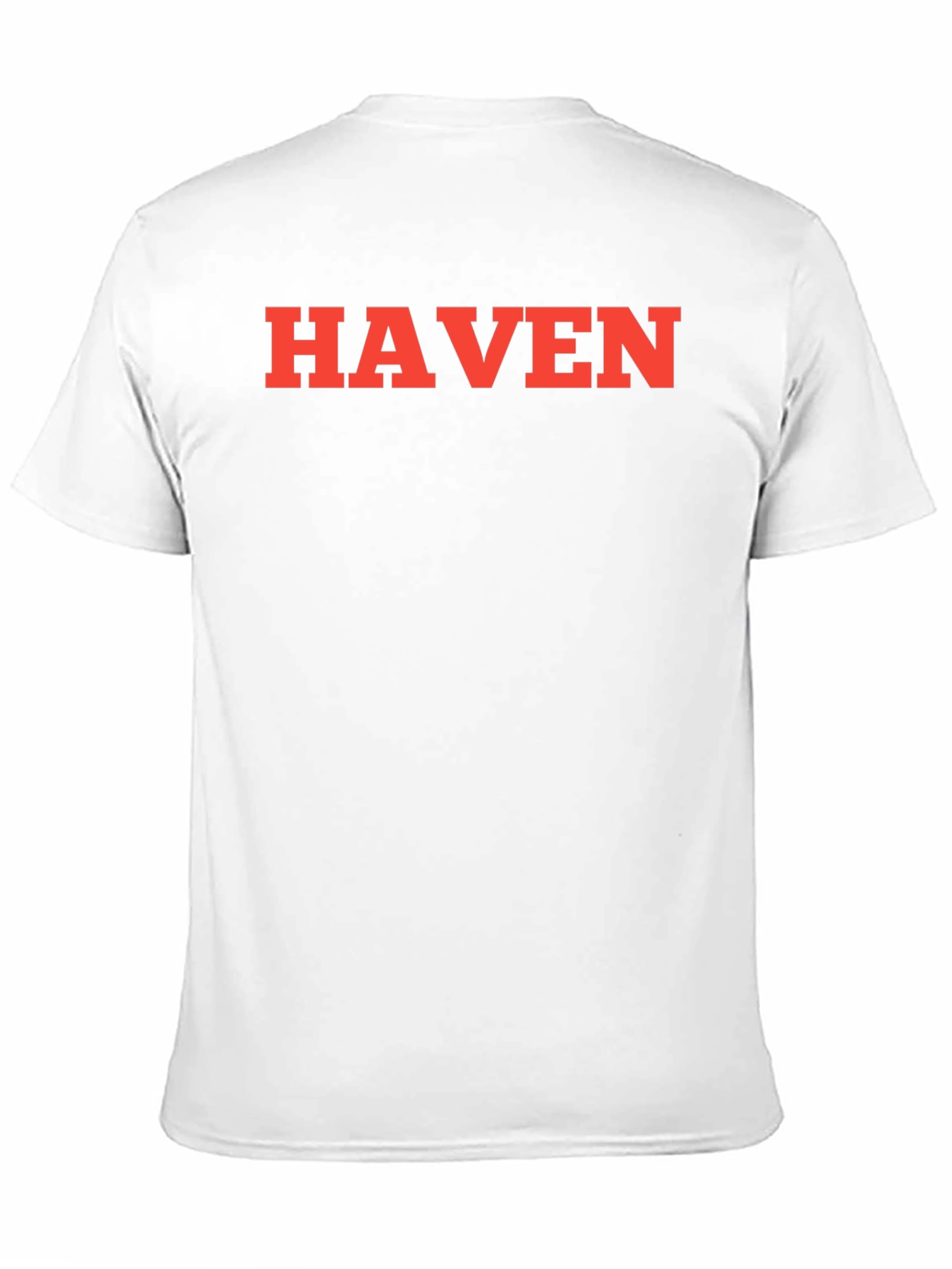 HAVEN Graphic Tee - Bold Red Letters on Black