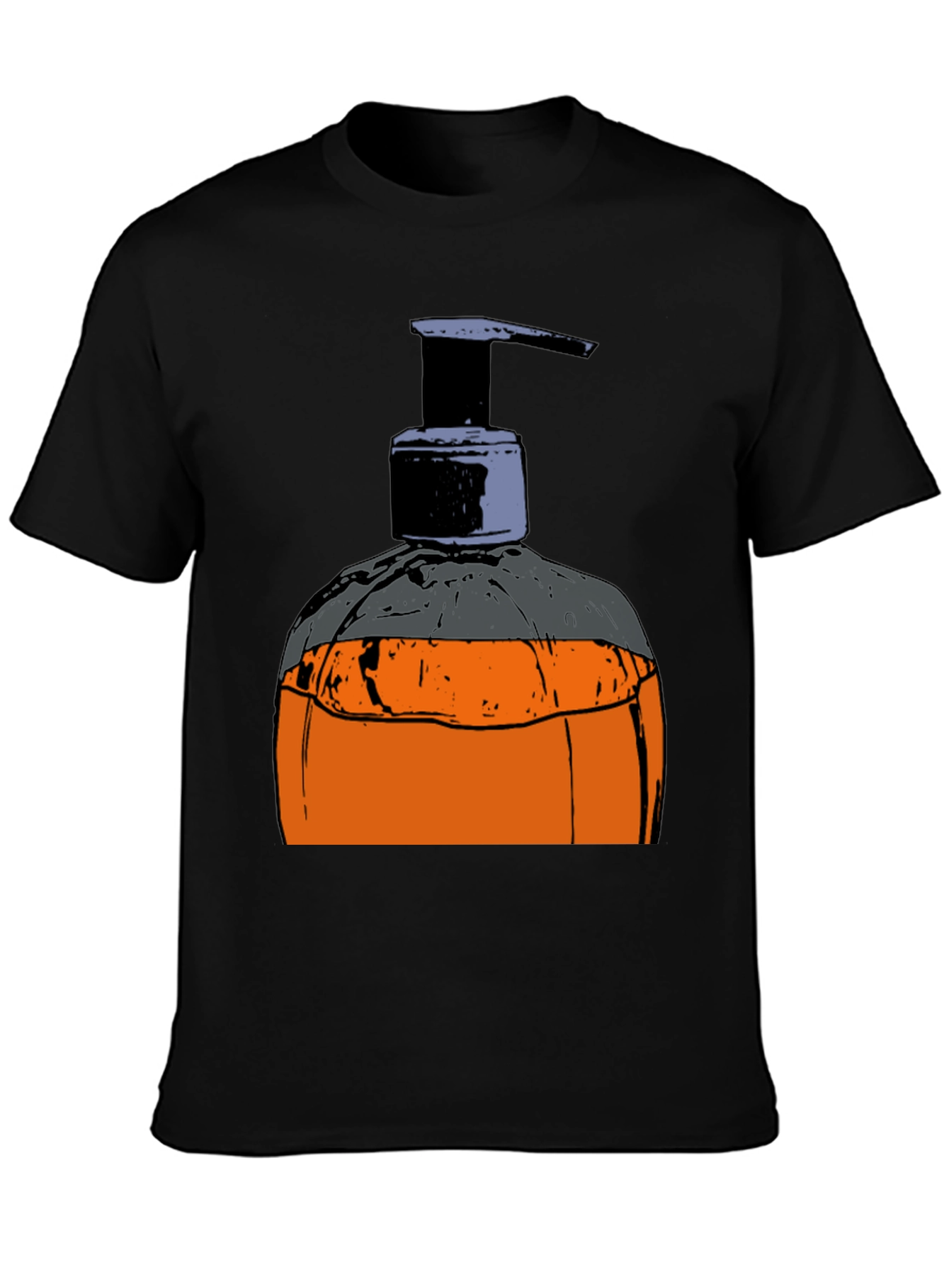 Hand Soap Dispenser Graphic T-Shirt - Novelty Design