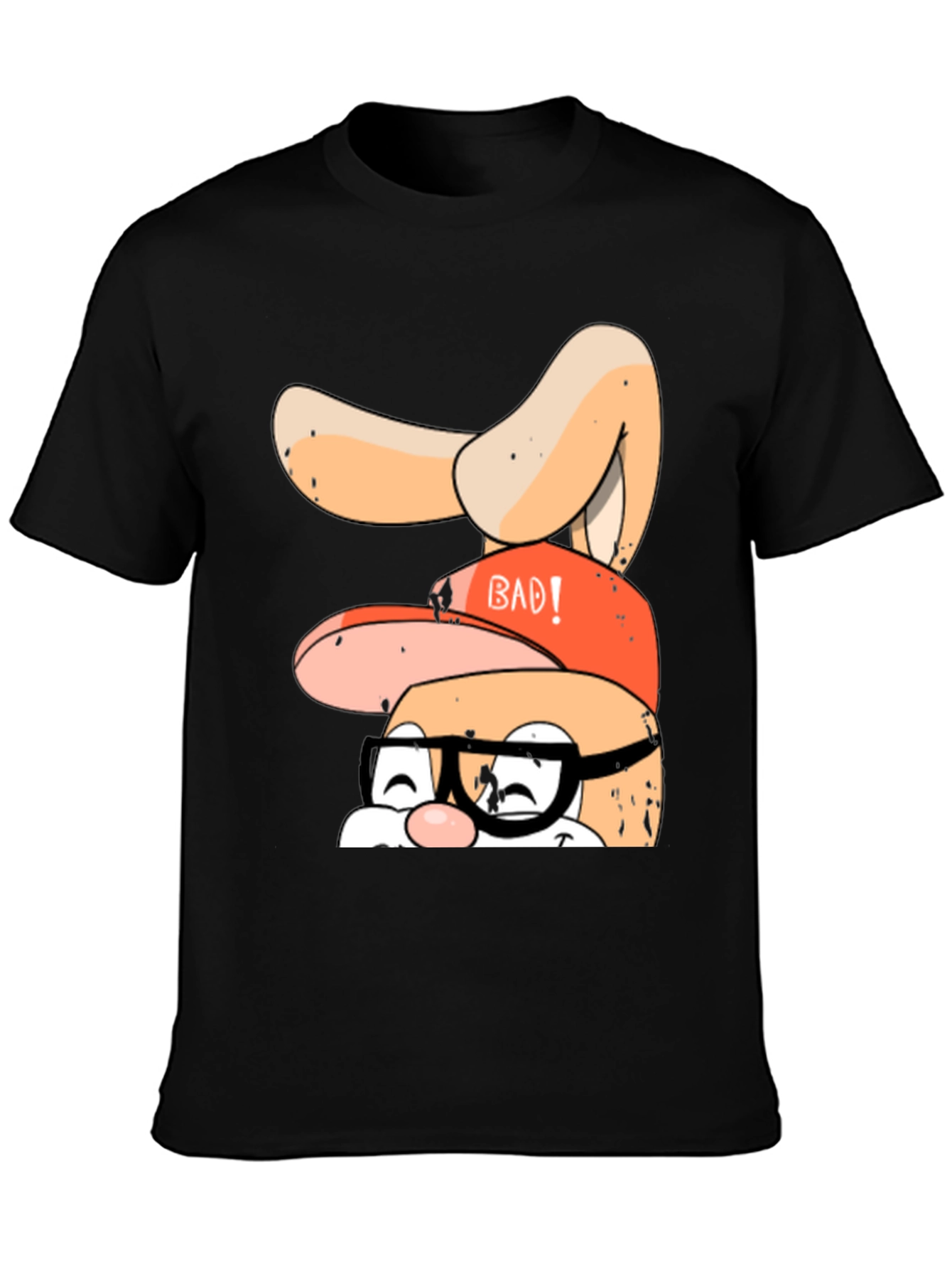 Bad Bunny Graphic Tee - Black Casual T-Shirt