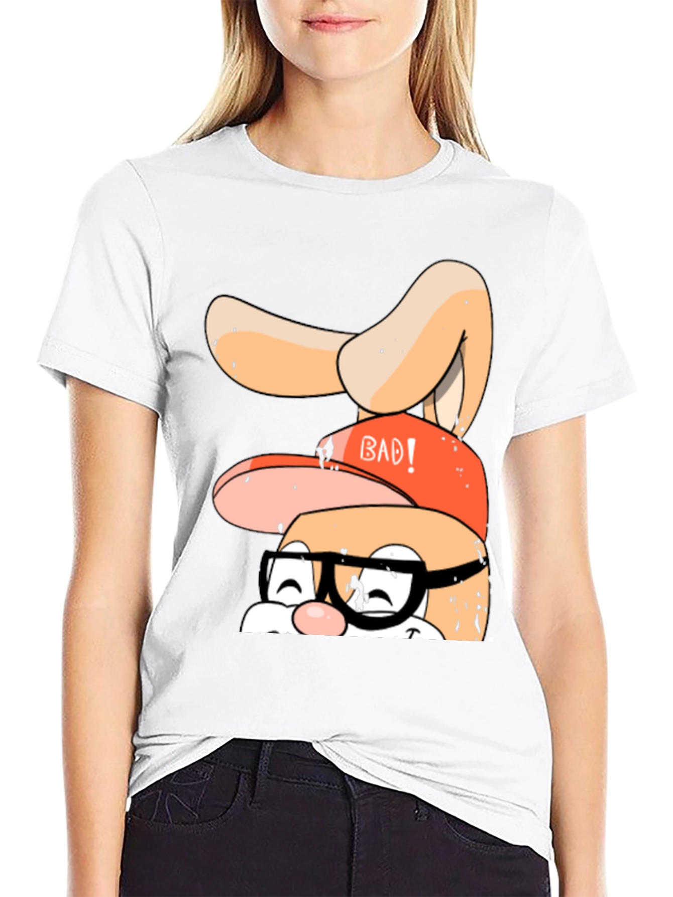 Bad Bunny Graphic Tee - Black Casual T-Shirt