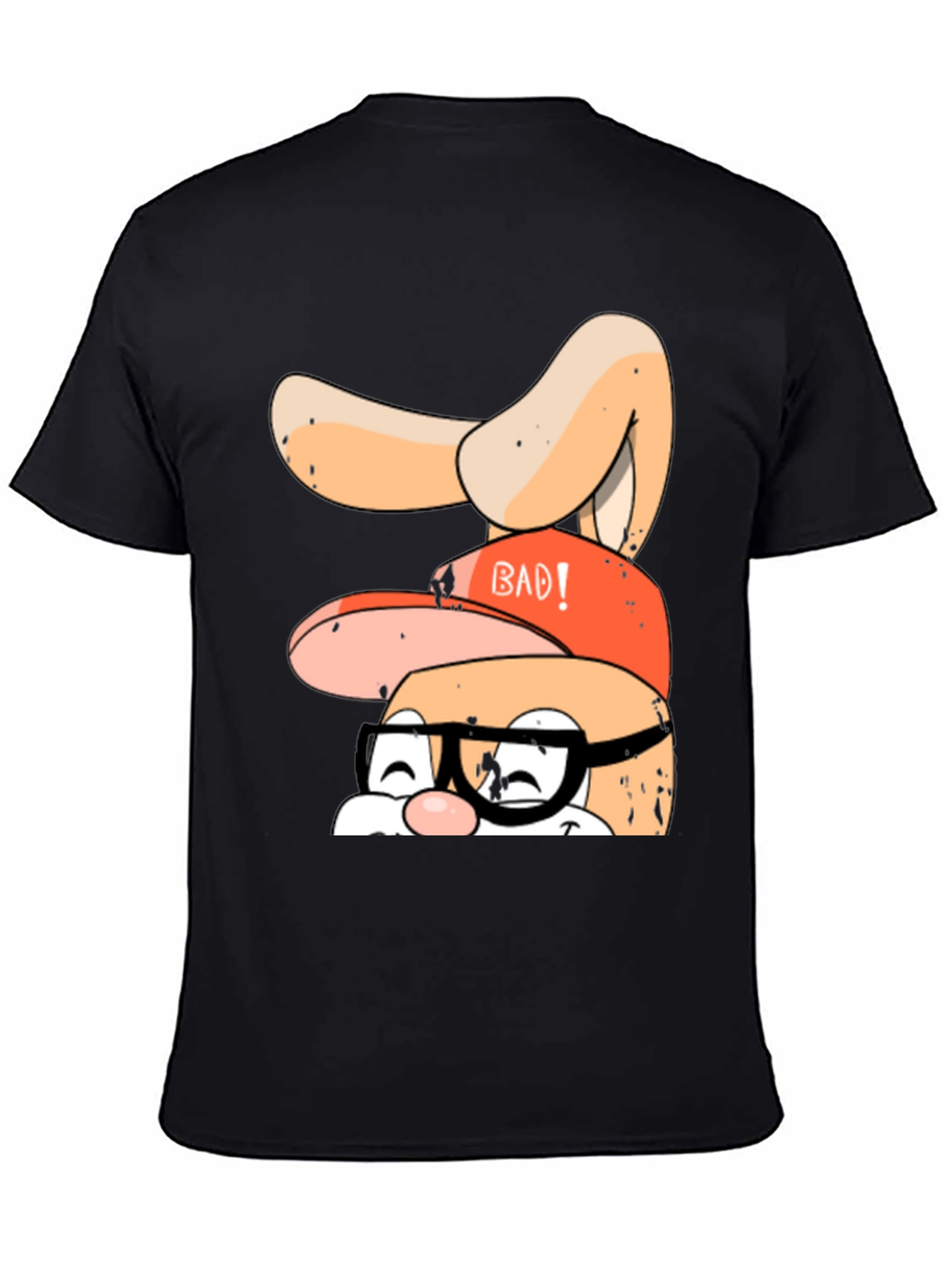 Bad Bunny Graphic Tee - Black Casual T-Shirt