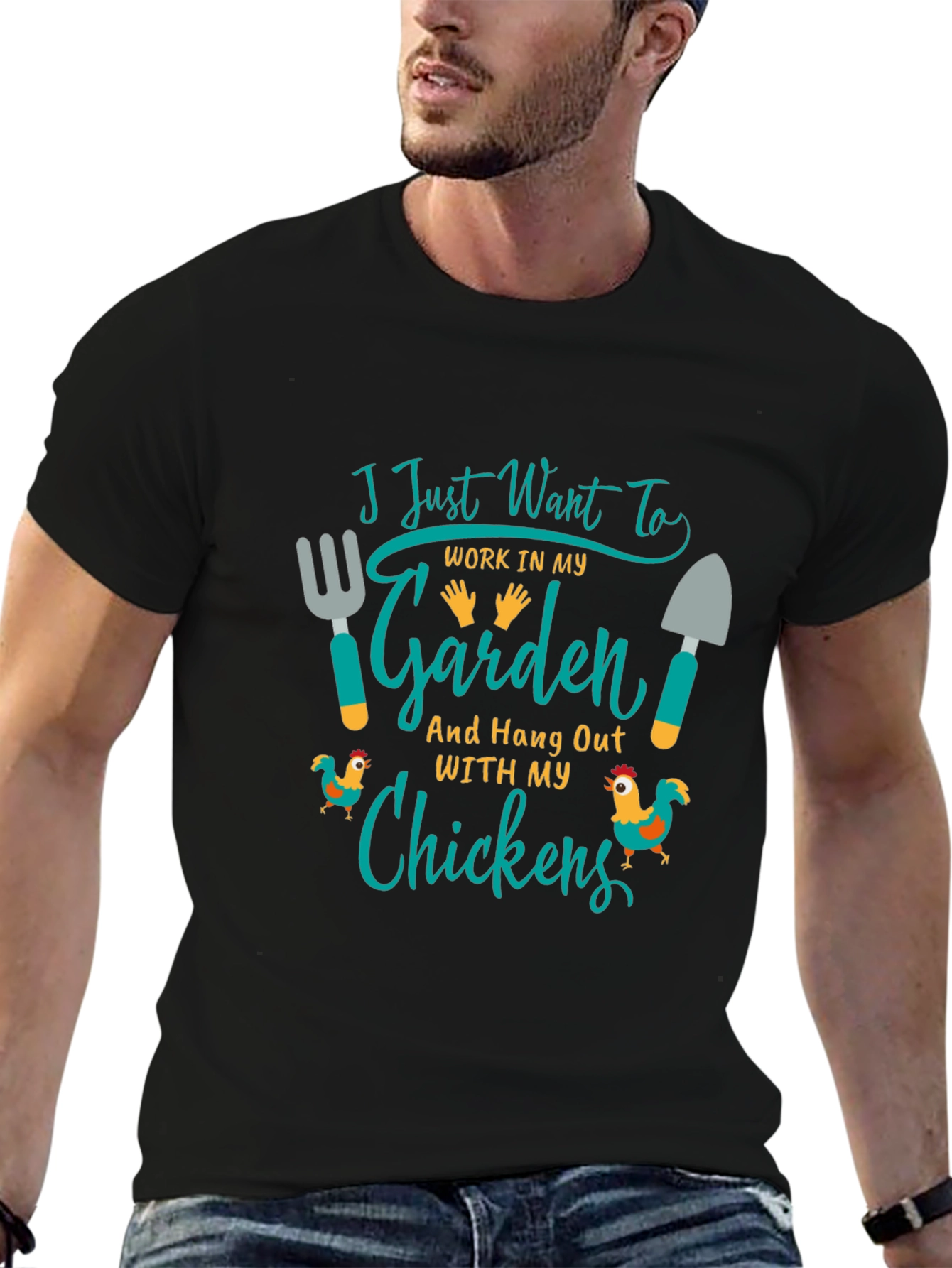Gardening & Chickens Graphic Tee