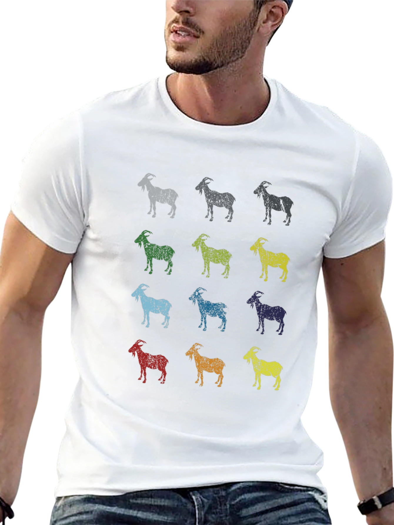 Goat T-Shirt - Unique Pop Art Style