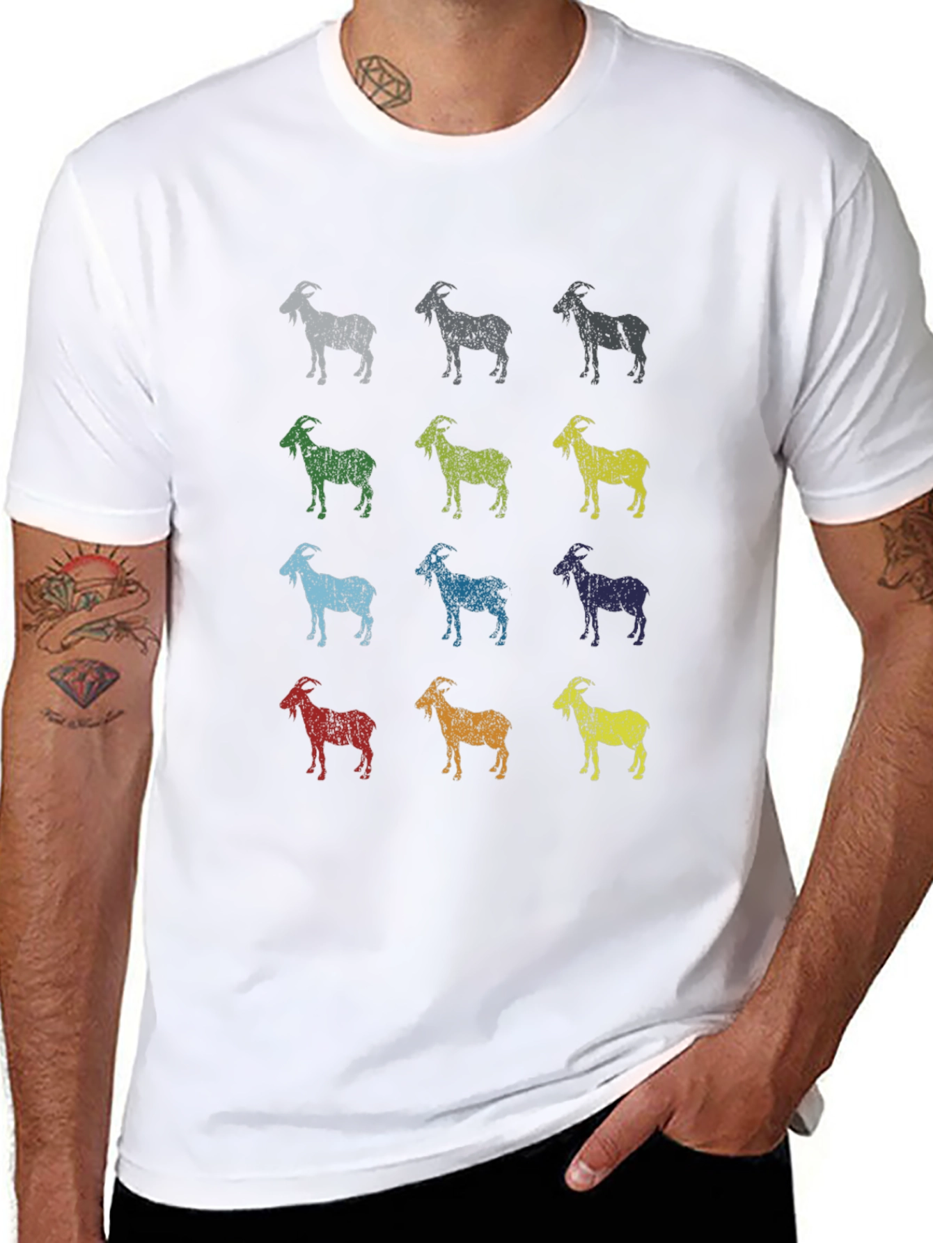 Goat T-Shirt - Unique Pop Art Style