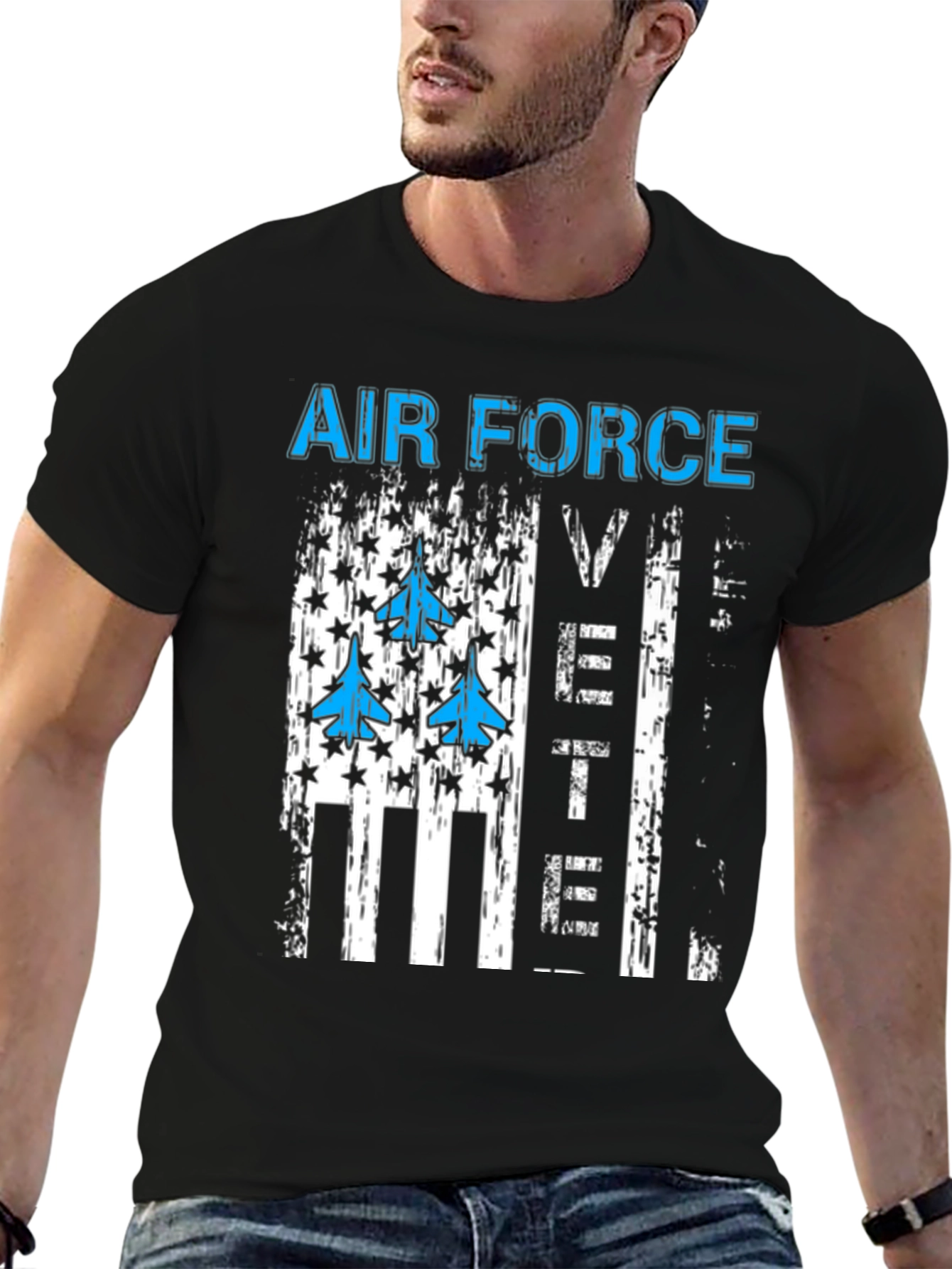 Air Force Veteran Graphic T-Shirt - Patriotic Design