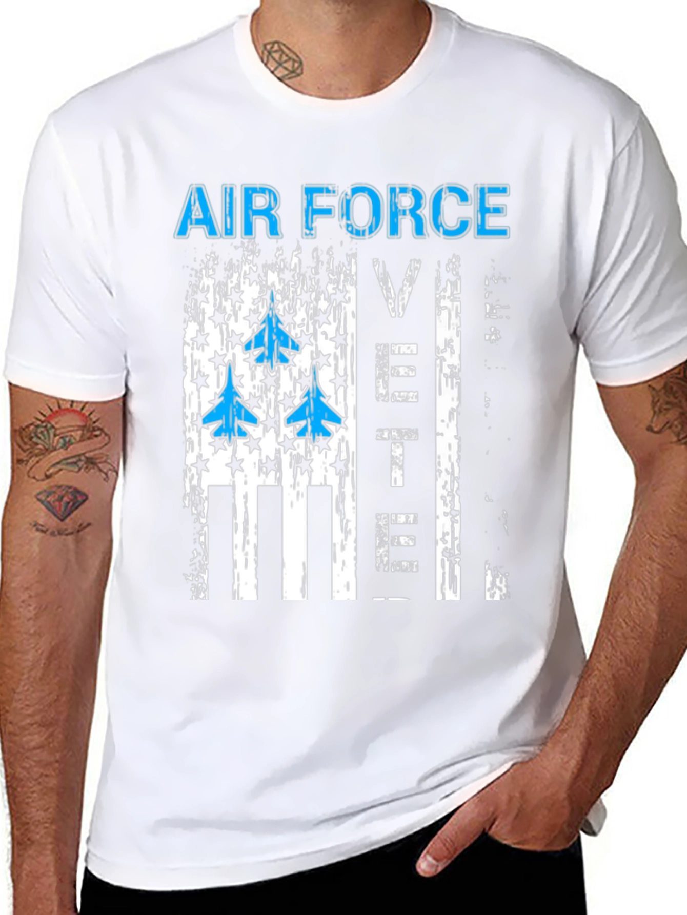 Air Force Veteran Graphic T-Shirt - Patriotic Design