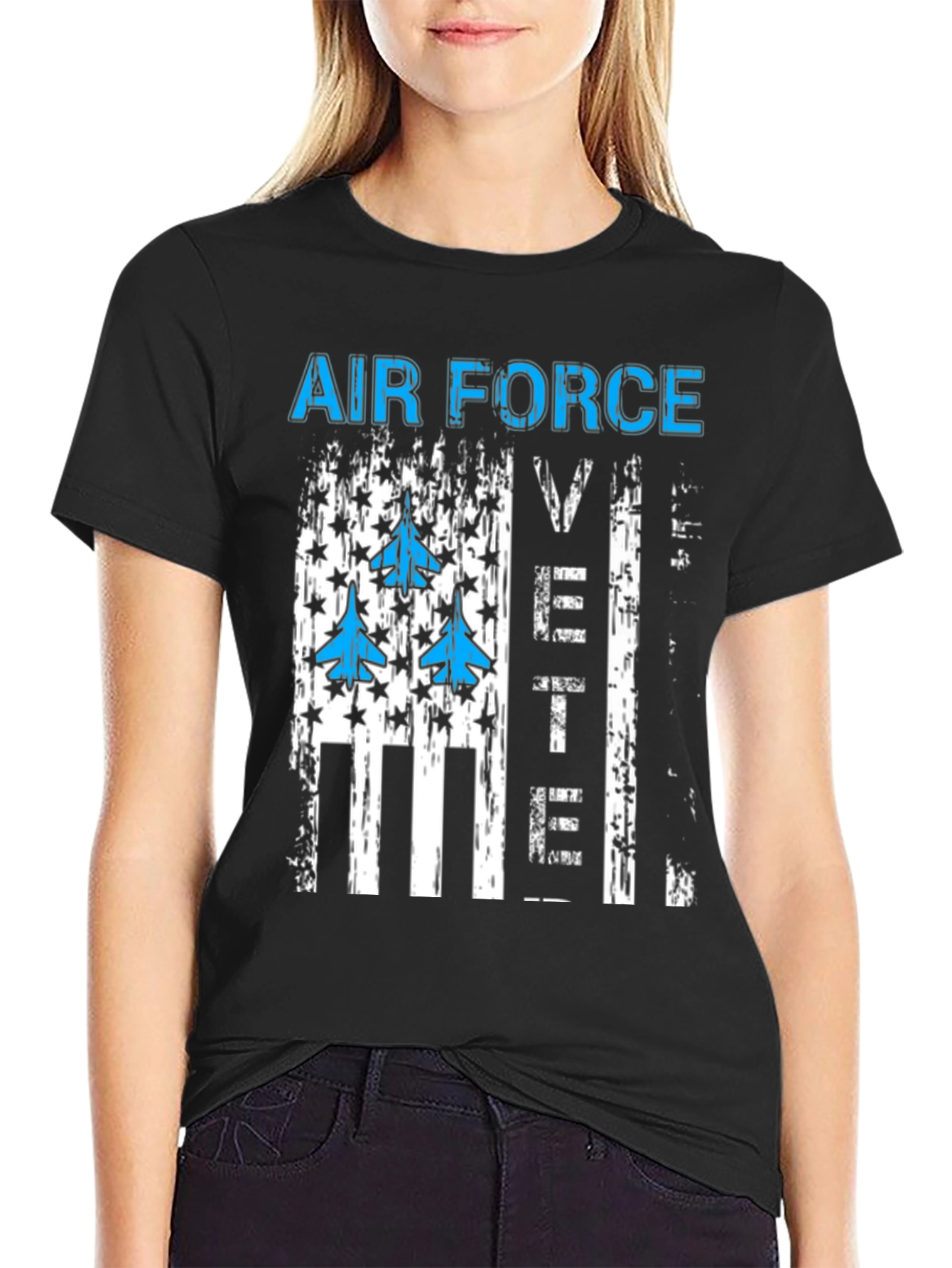 Air Force Veteran Graphic T-Shirt - Patriotic Design