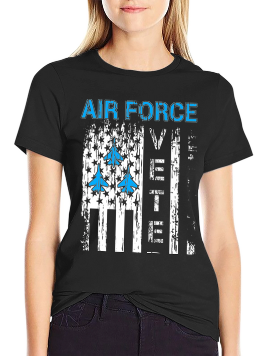 Air Force Veteran Graphic T-Shirt - Patriotic Design