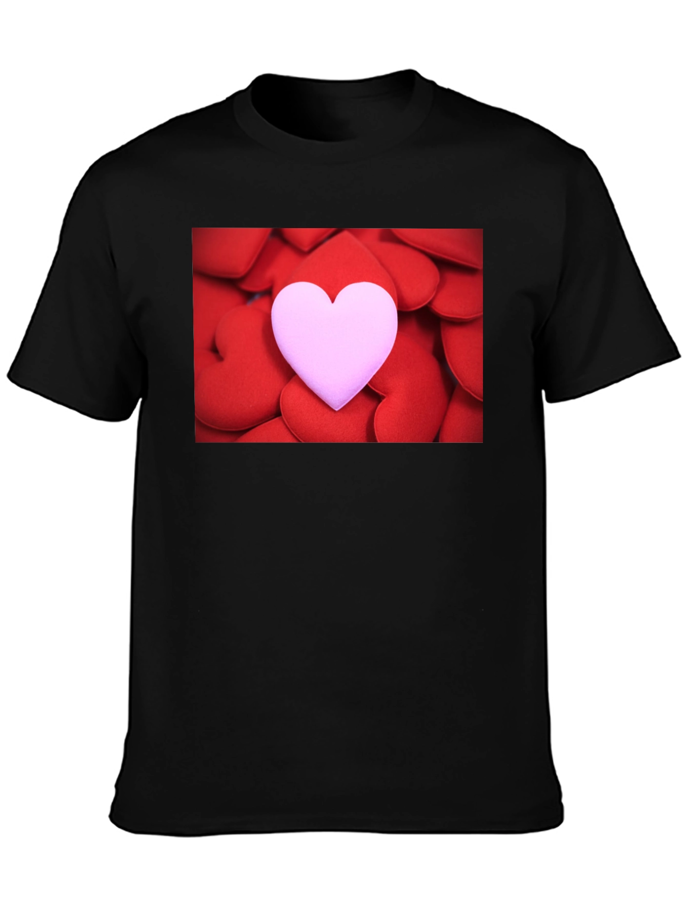 Heart Stack Graphic Tee - Love Design