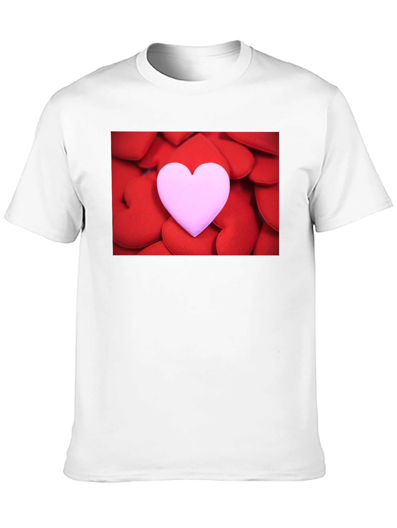 Heart Stack Graphic Tee - Love Design