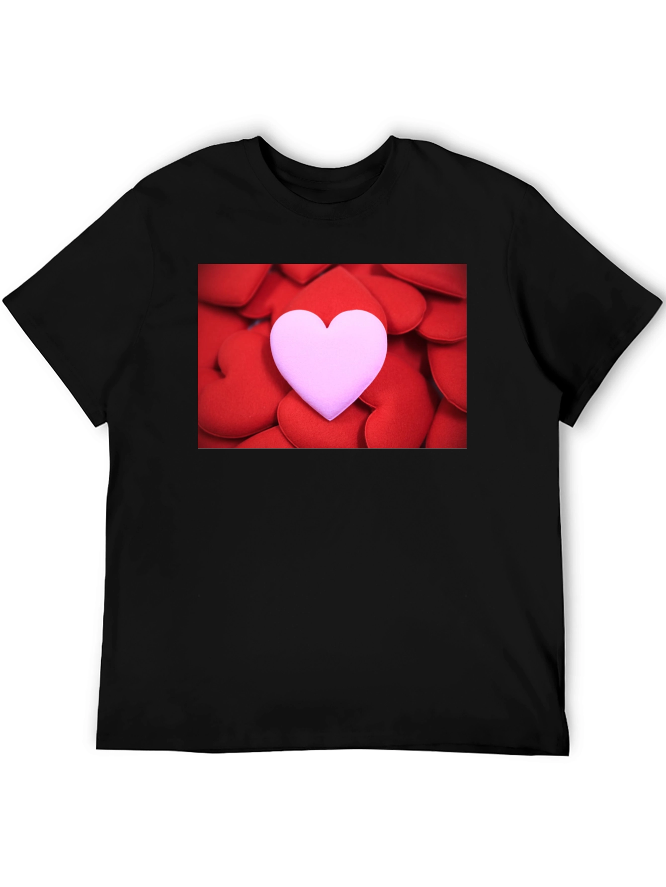 Heart Stack Graphic Tee - Love Design