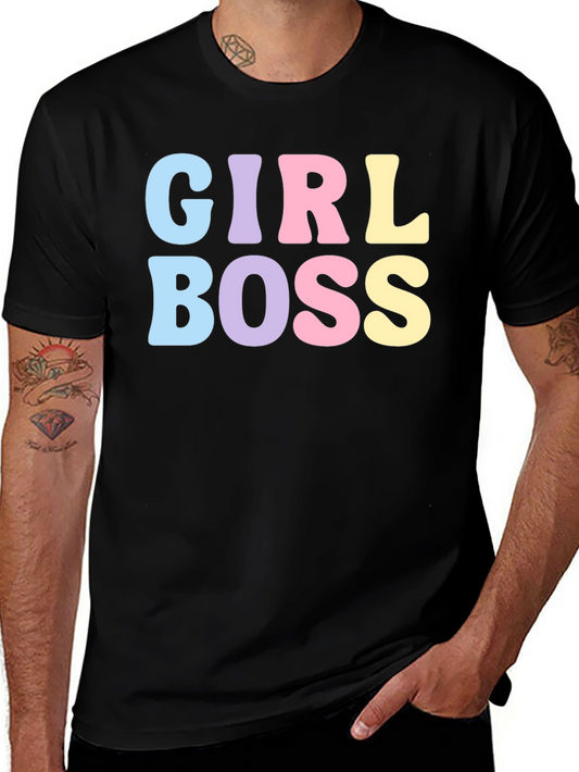 Girl Boss Graphic Tee - Empowering Womens T-Shirt