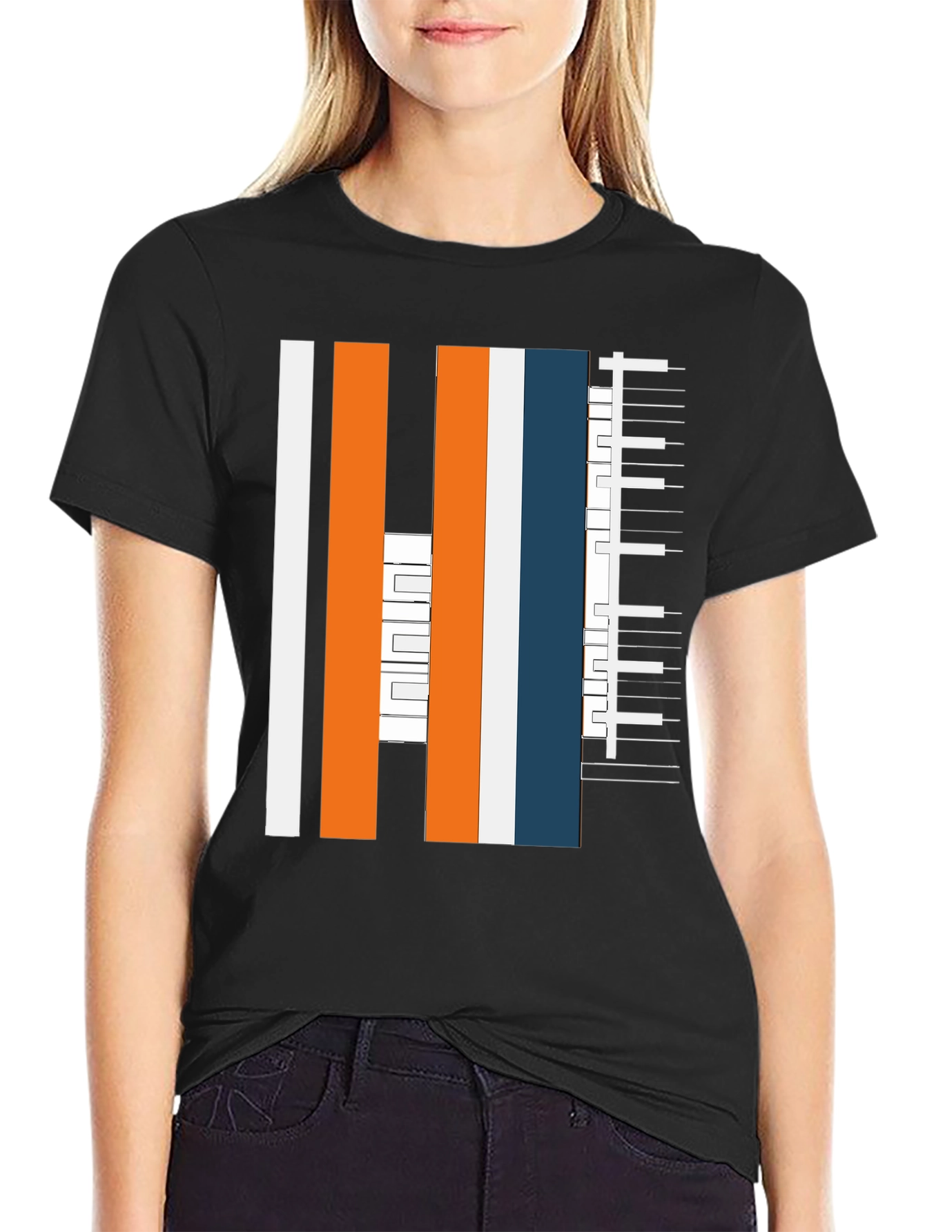 Abstract Musical T-Shirt