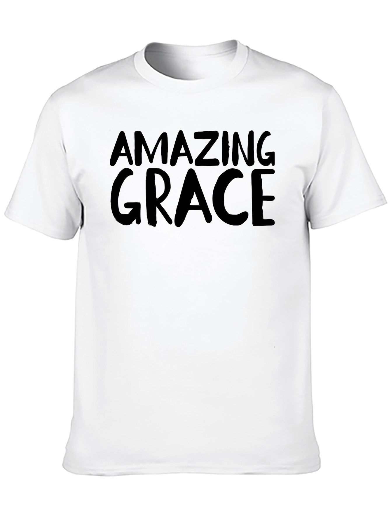 Amazing Grace Black Cotton Graphic Tee