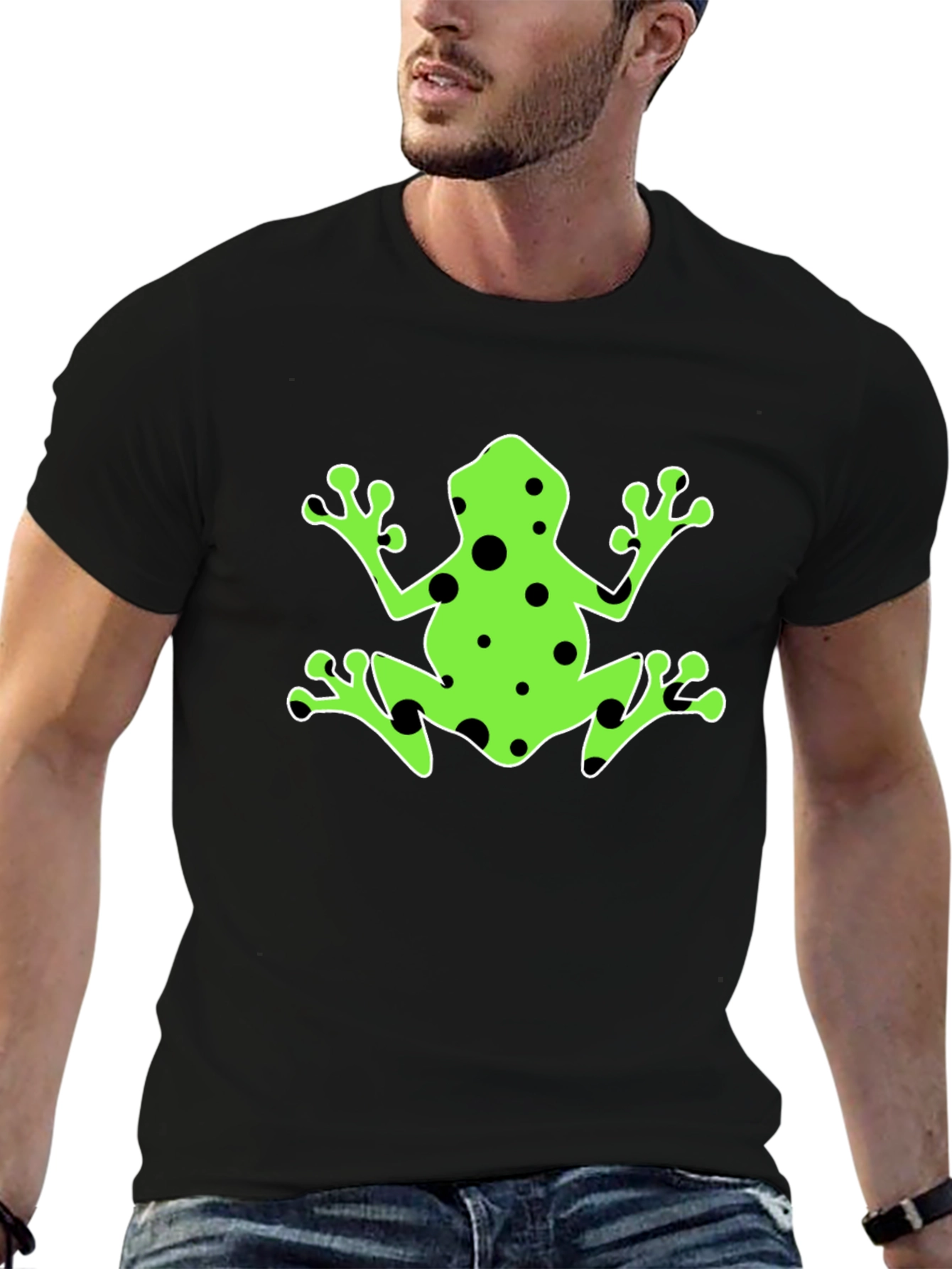 Frog Graphic Black T-Shirt