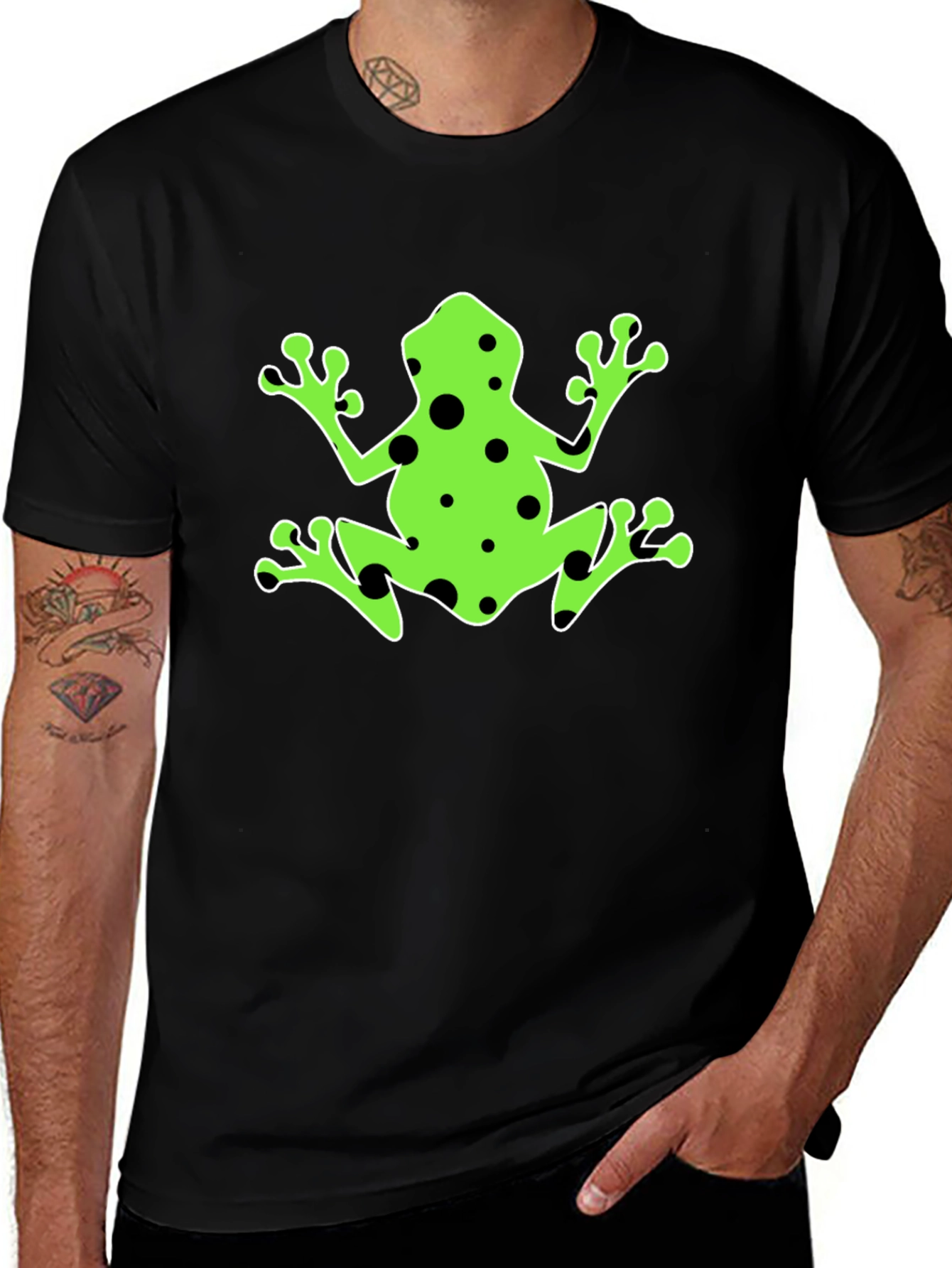 Frog Graphic Black T-Shirt
