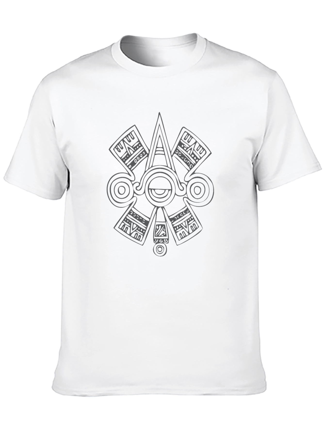 Aztec Eye Graphic T-Shirt - Black Cotton Tee
