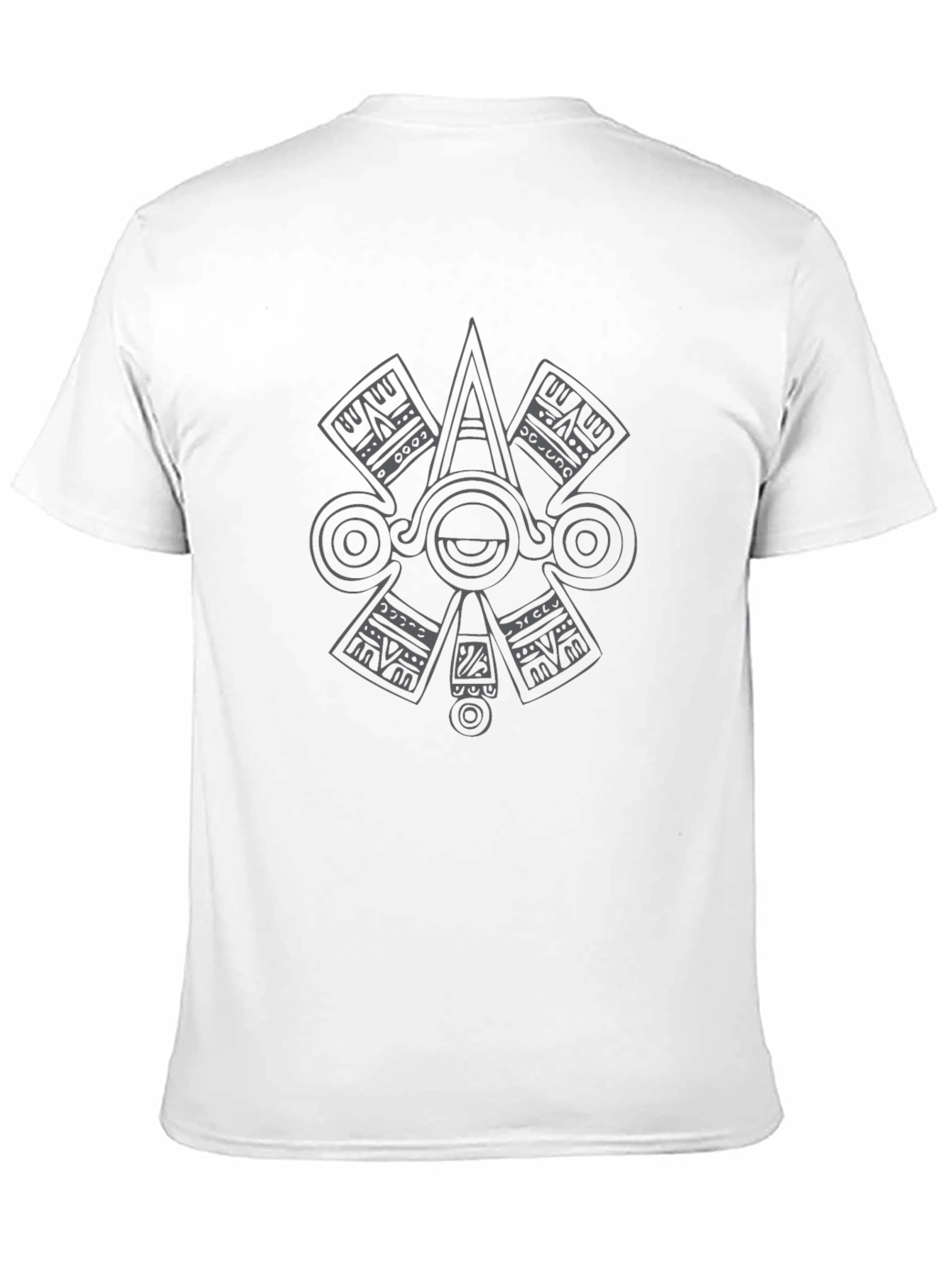 Aztec Eye Graphic T-Shirt - Black Cotton Tee