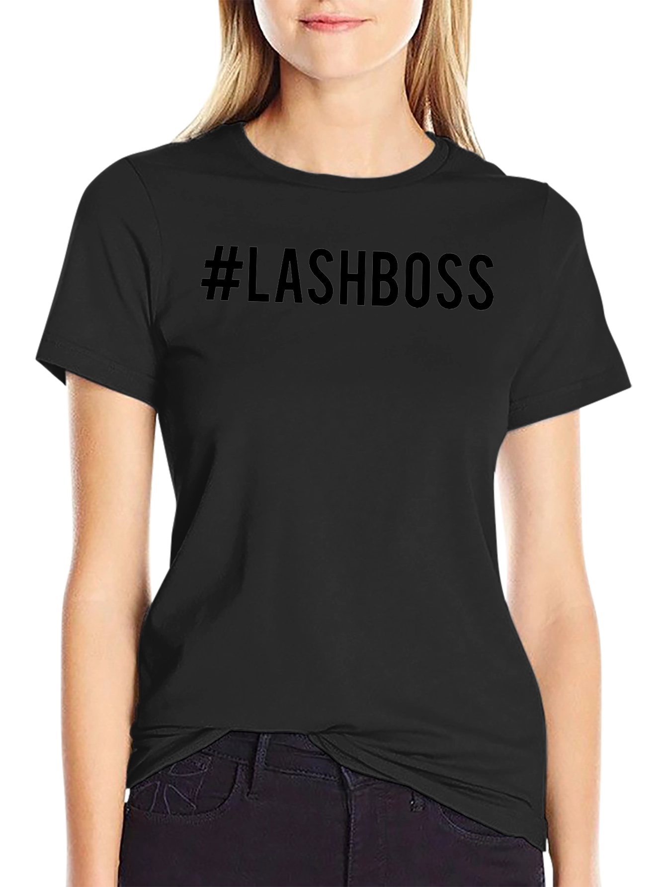 #LASHBOSS Black T-Shirt - Lash Technician Apparel