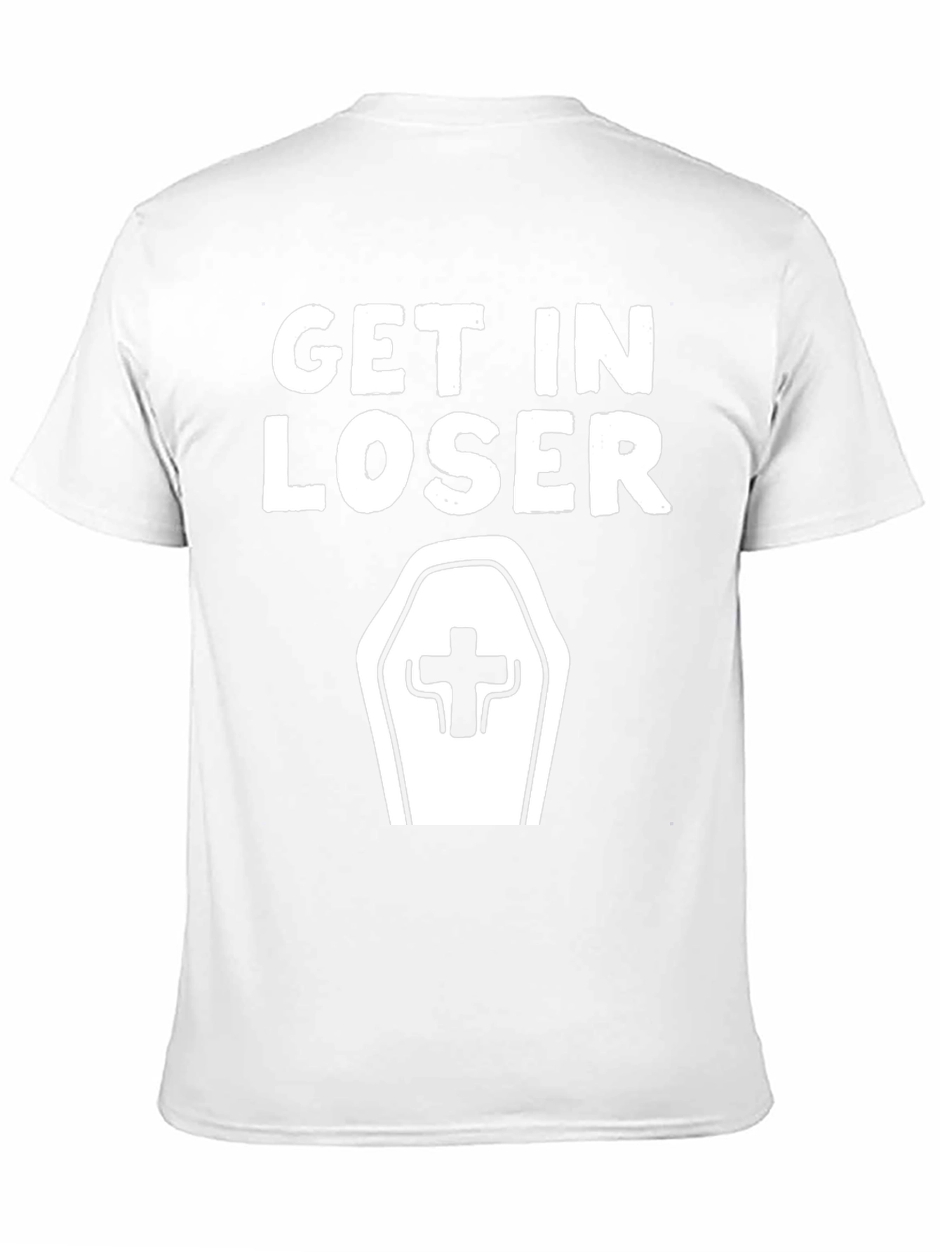 Get In Loser Coffin Graphic T-Shirt