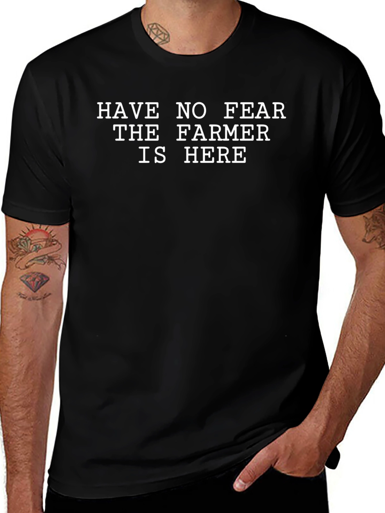 Have No Fear The Farmer Is Here Funny T-Shirt