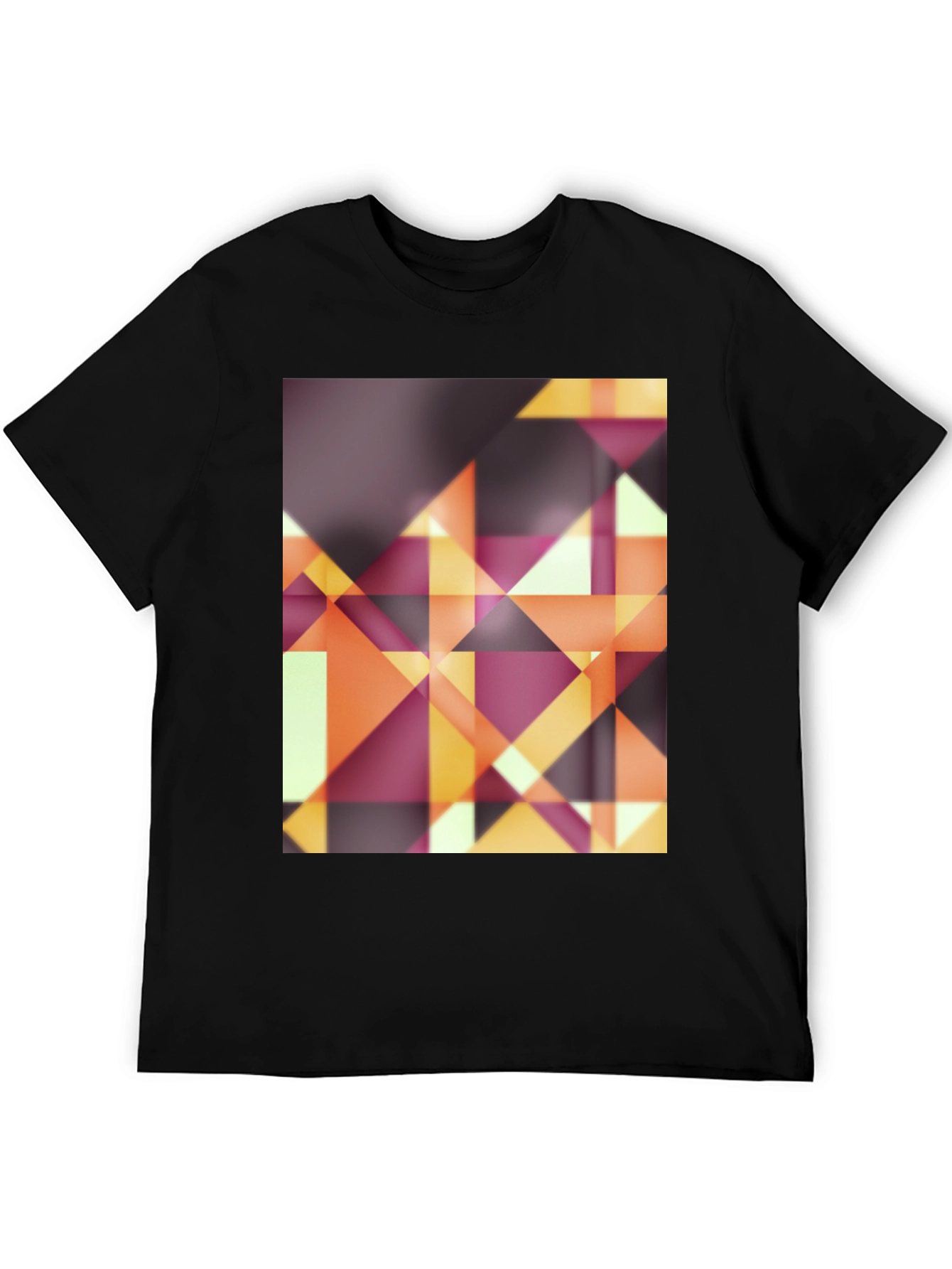 Abstract Geometric Graphic Tee - Modern Design