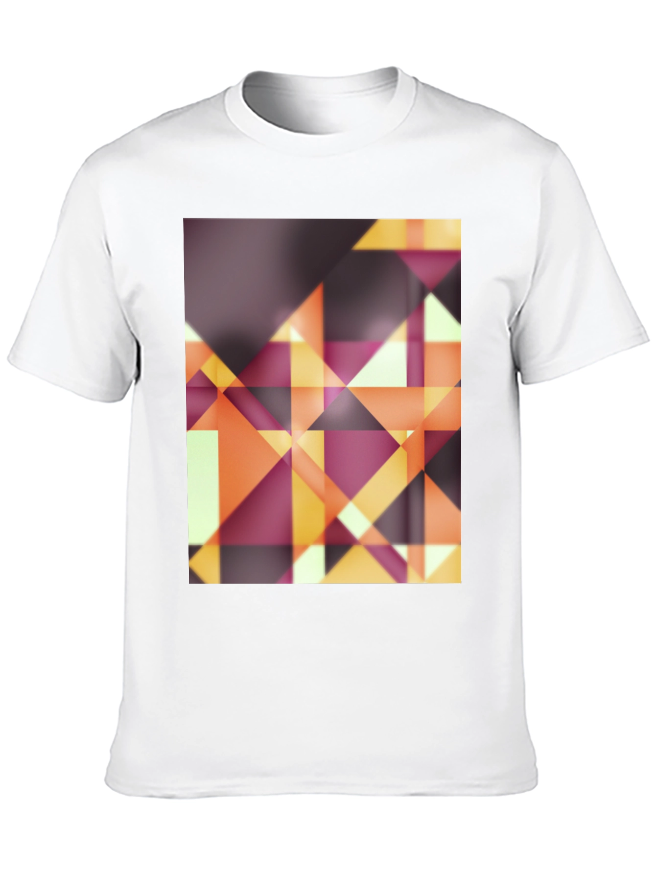 Abstract Geometric Graphic Tee - Modern Design