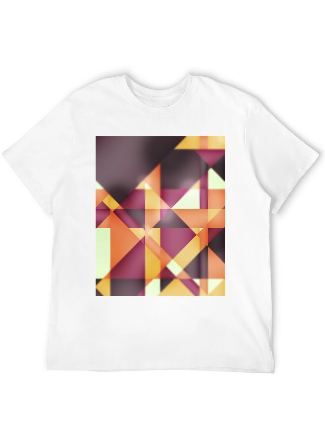 Abstract Geometric Graphic Tee - Modern Design