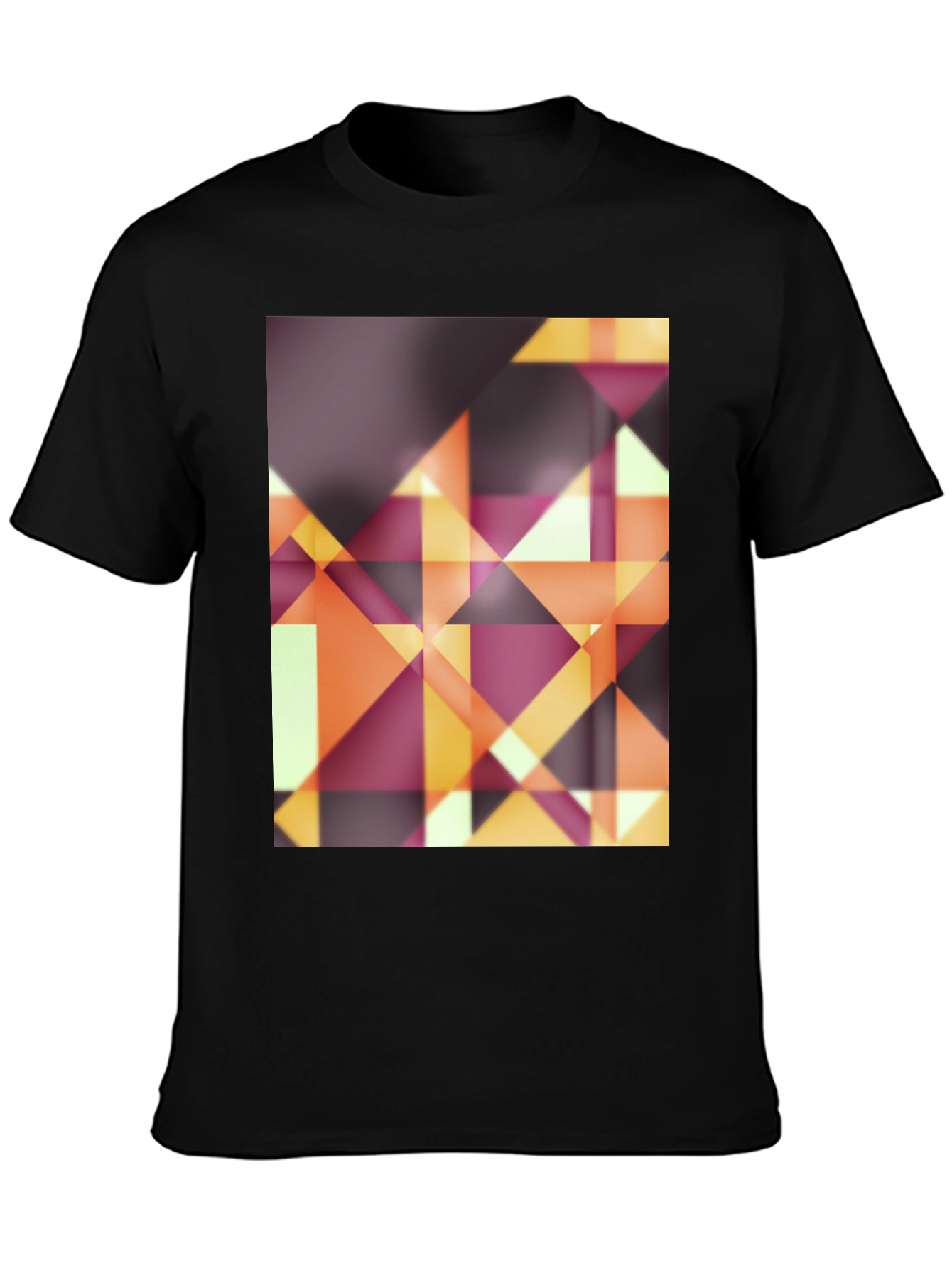 Abstract Geometric Graphic Tee - Modern Design