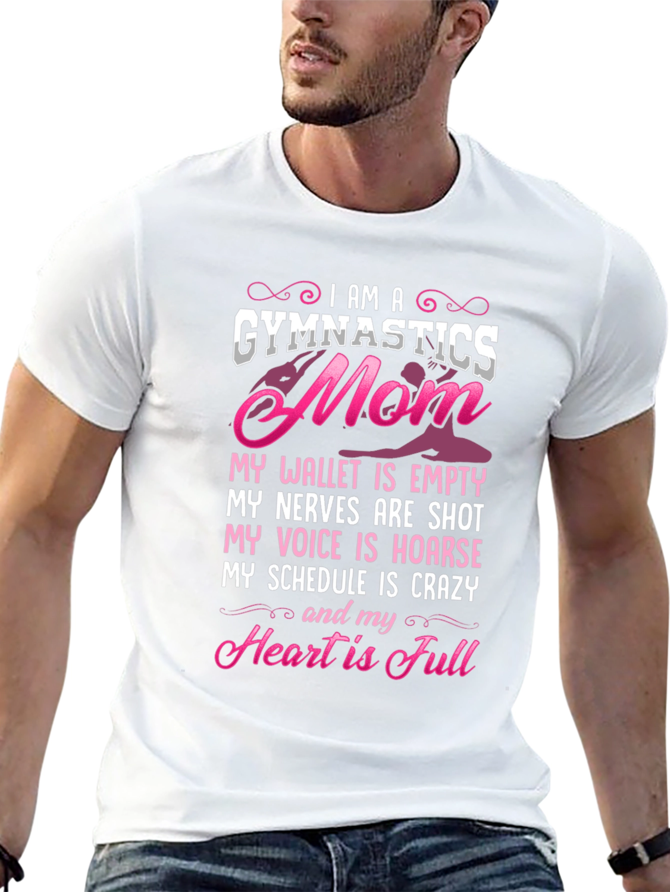 Gymnastics Mom Graphic T-Shirt