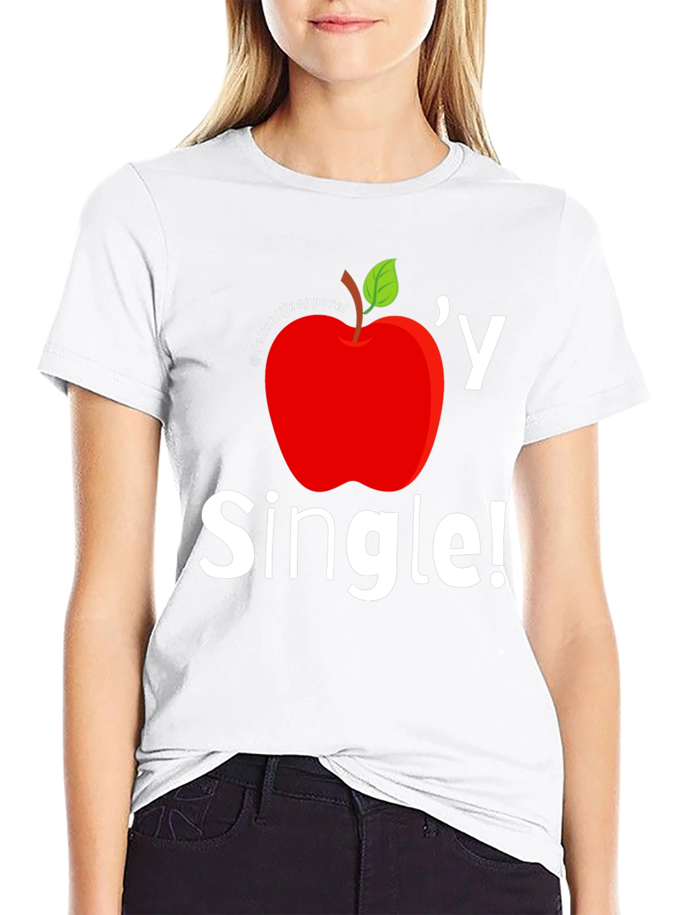 Apple-y Single Graphic T-Shirt