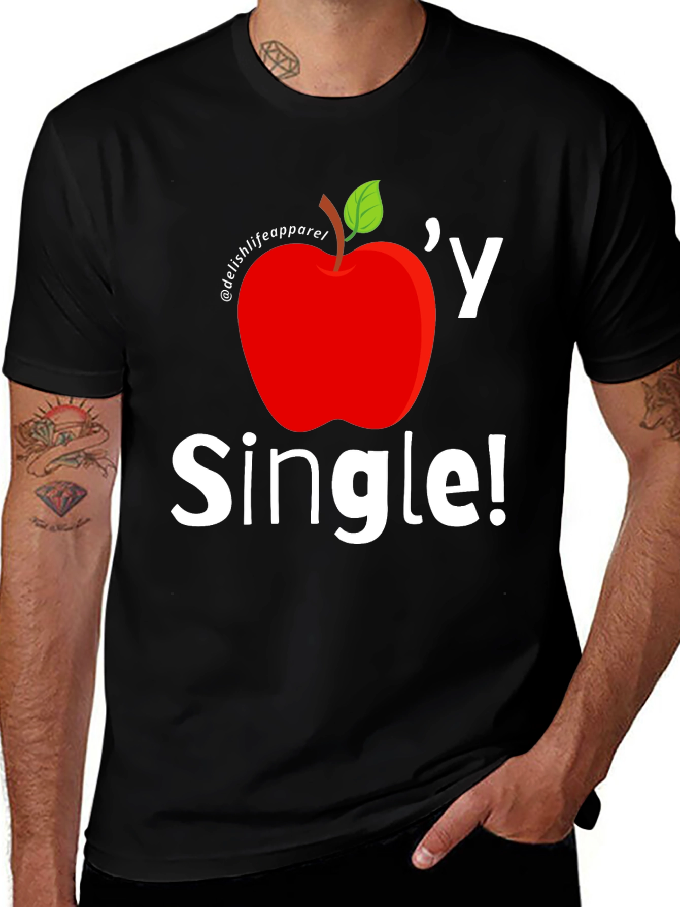 Apple-y Single Graphic T-Shirt