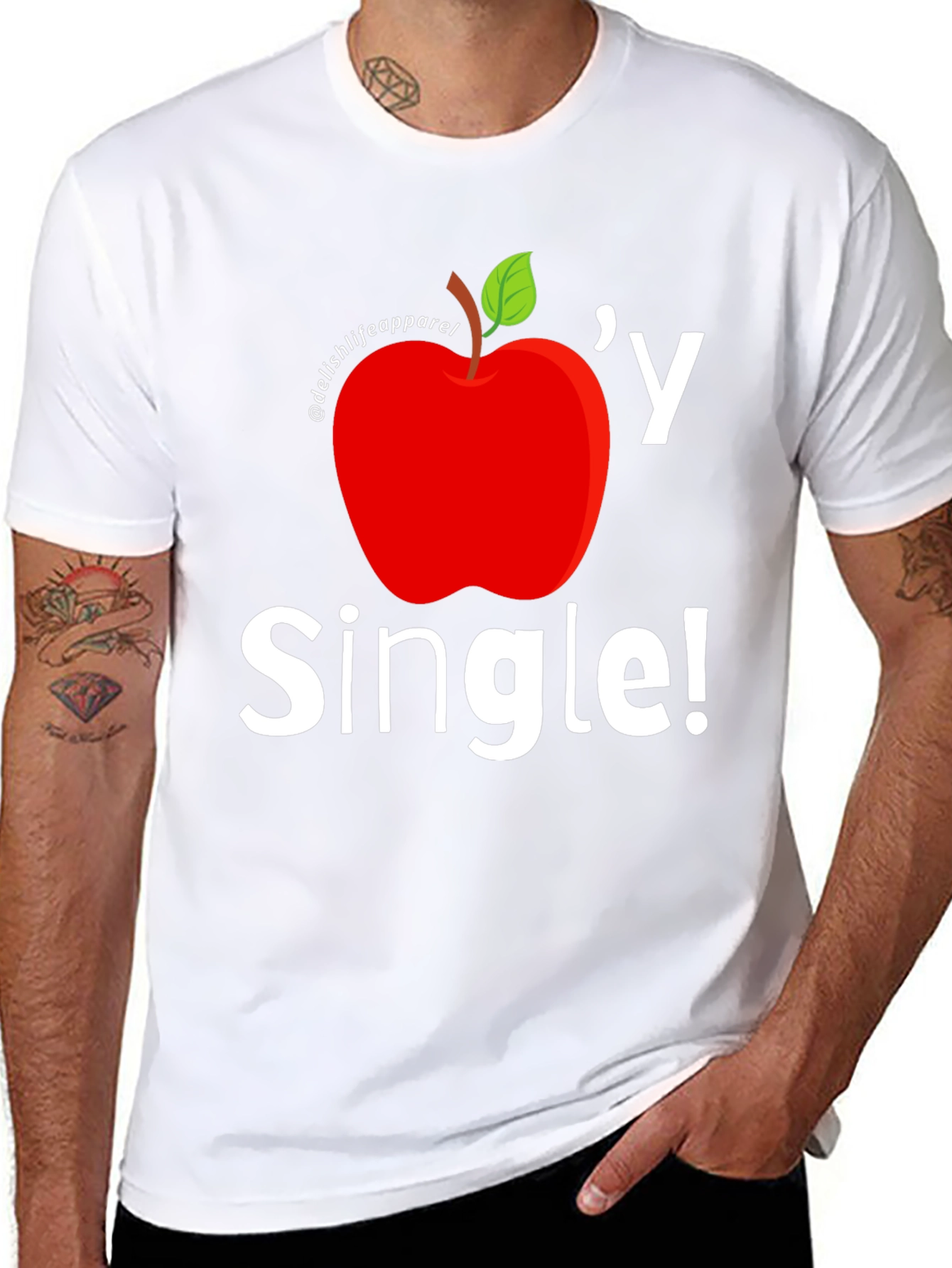 Apple-y Single Graphic T-Shirt