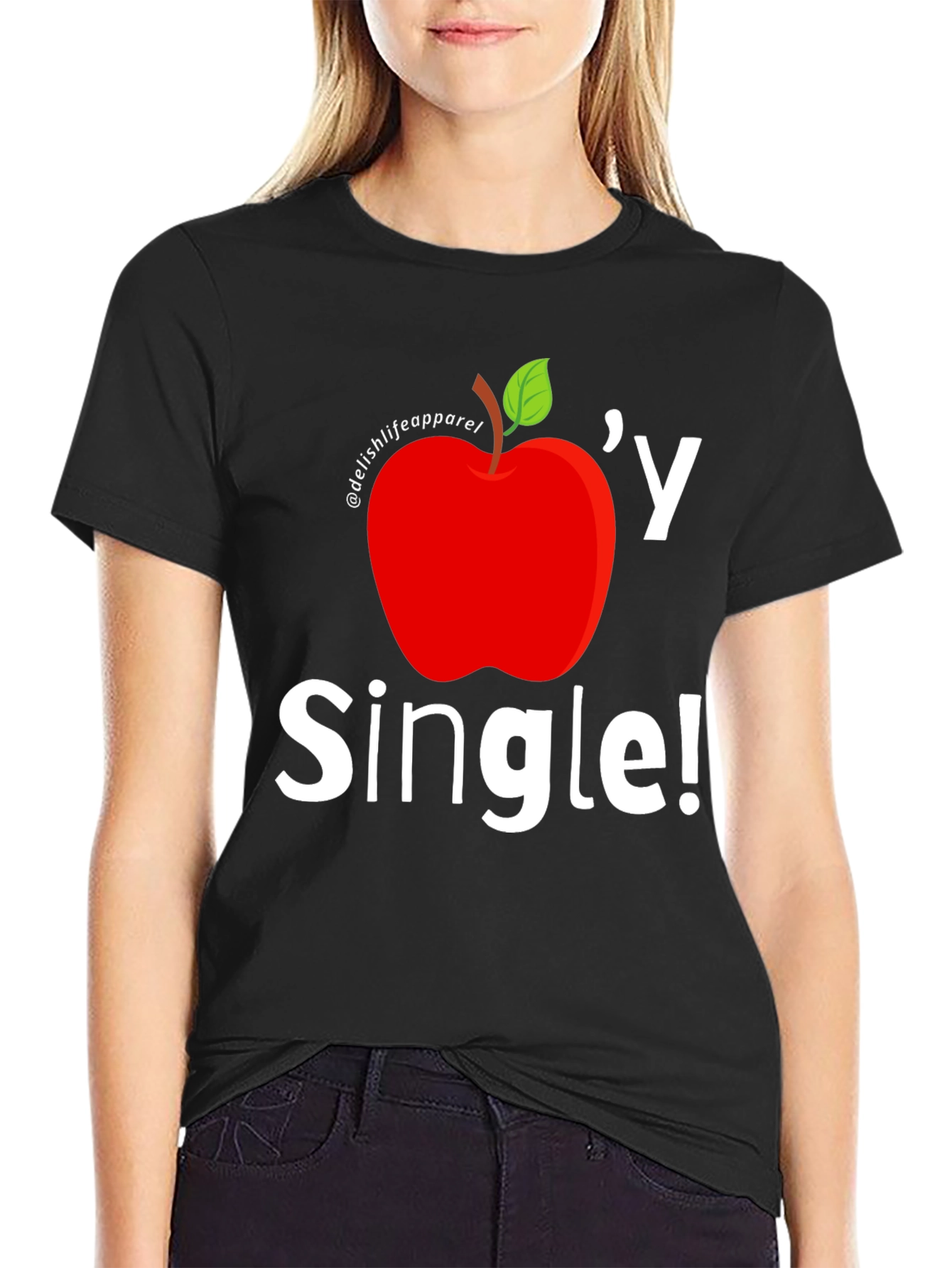 Apple-y Single Graphic T-Shirt