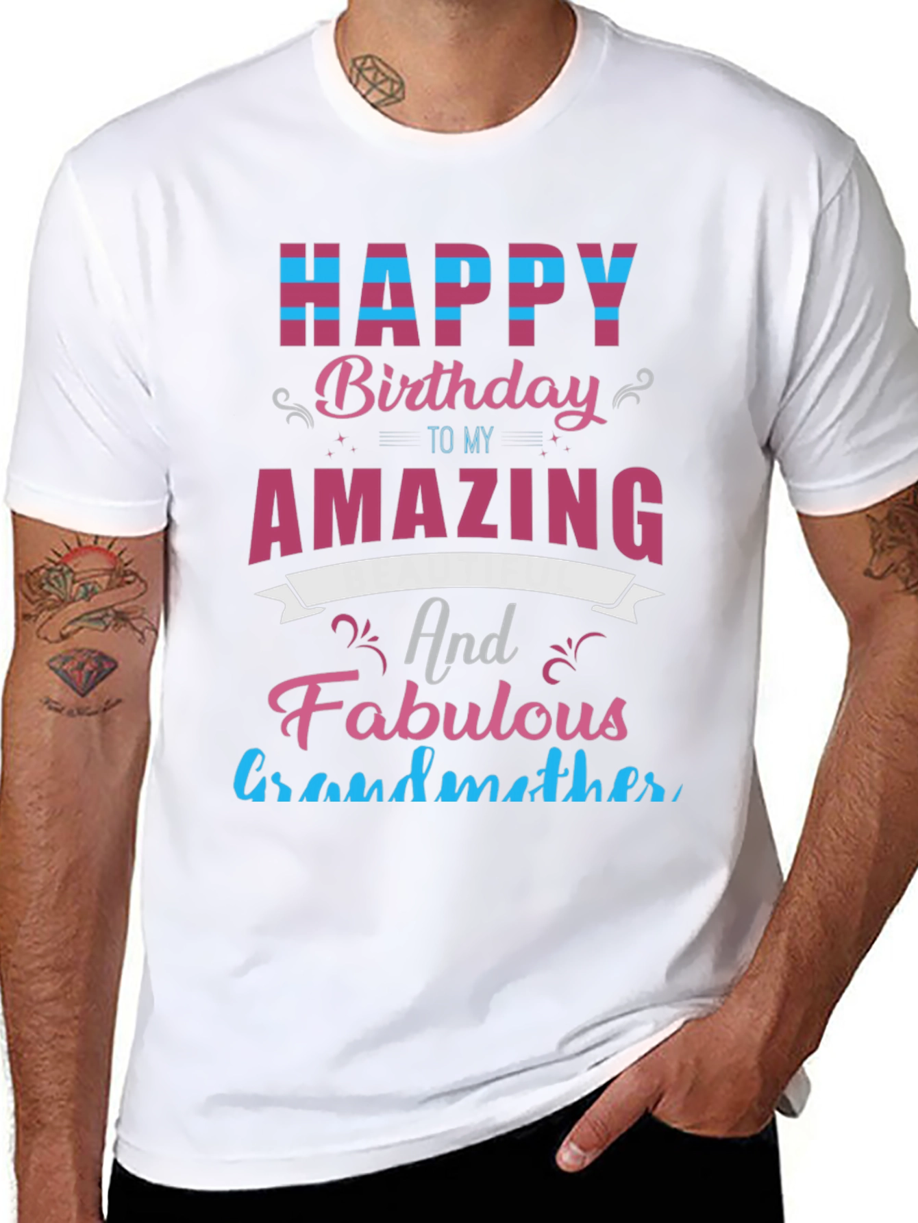 Happy Birthday Amazing Grandmother T-Shirt