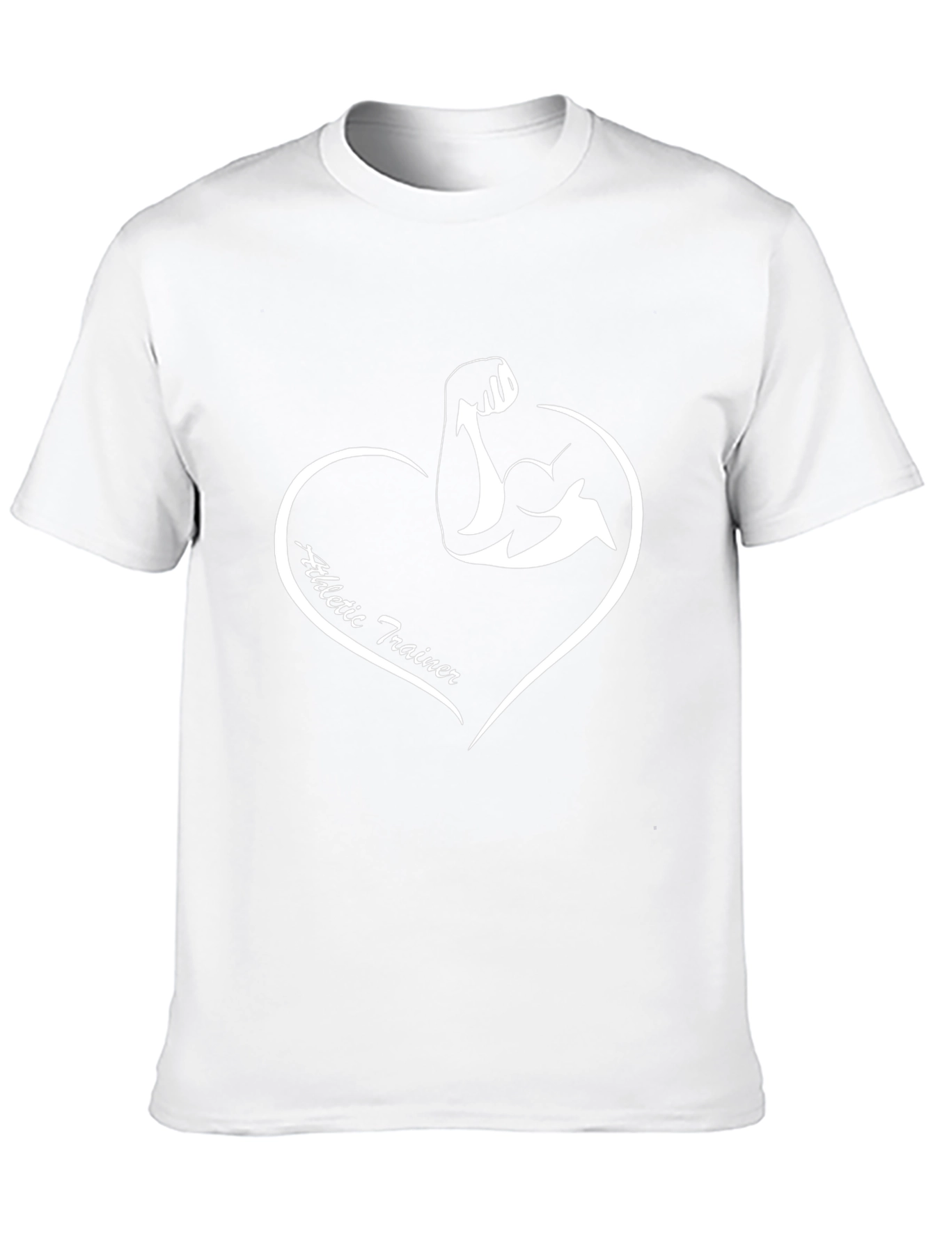 Athletic Trainer Heart Graphic T-Shirt - Black