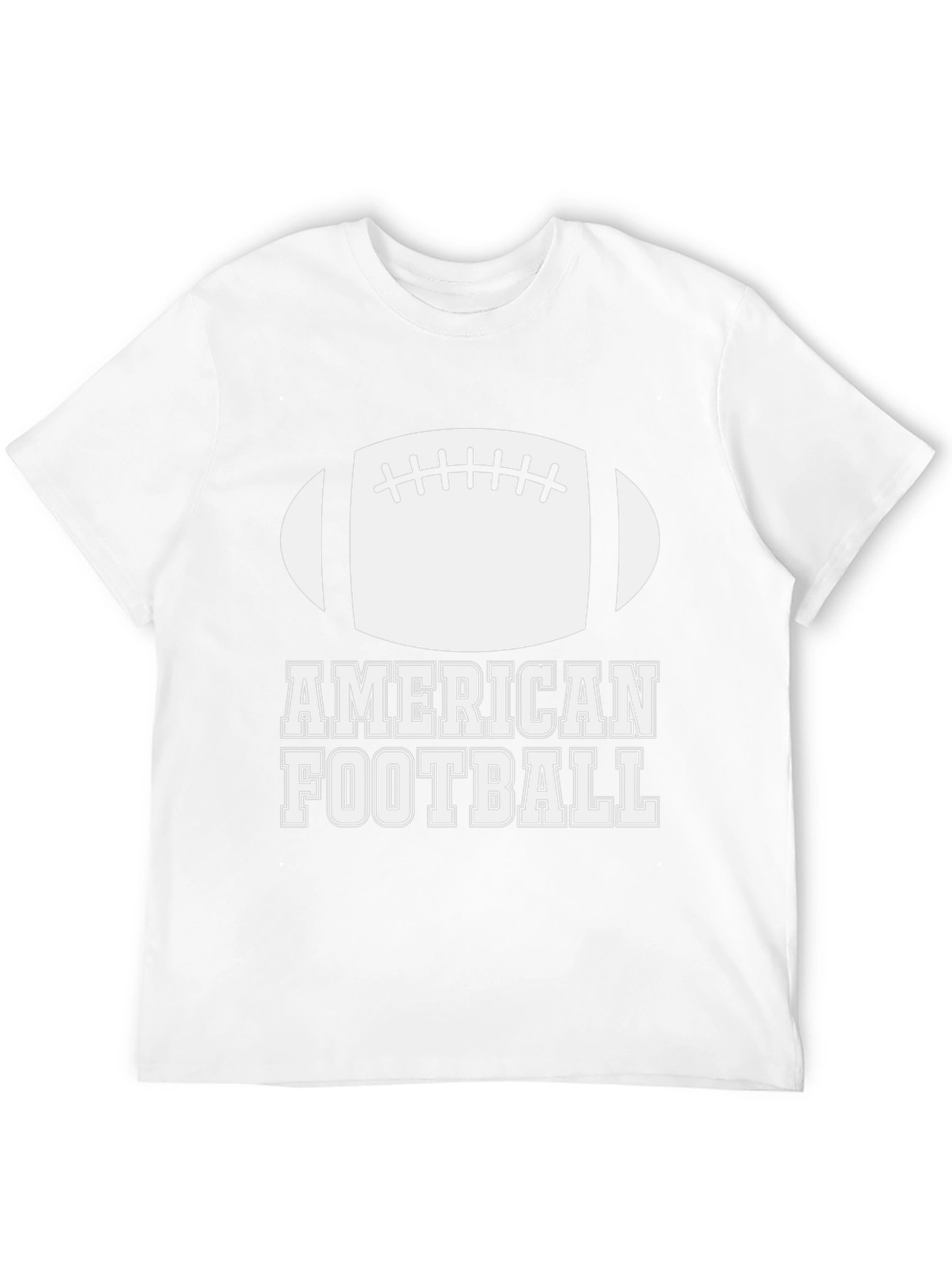 American Football Graphic T-Shirt - Black