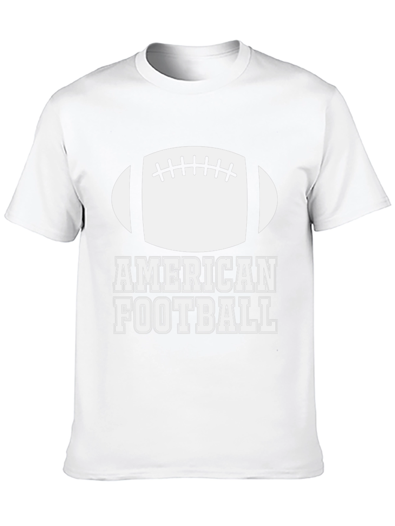 American Football Graphic T-Shirt - Black