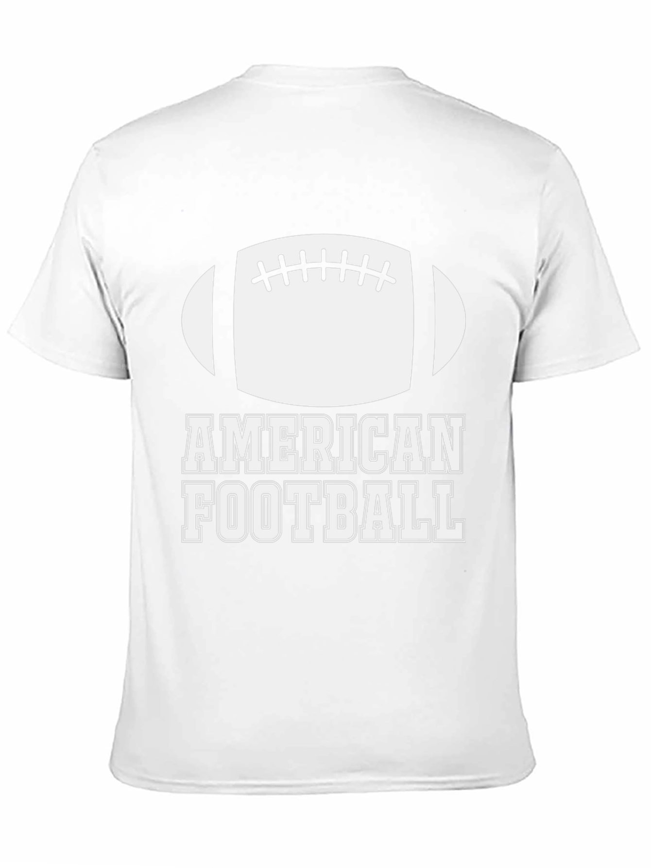 American Football Graphic T-Shirt - Black