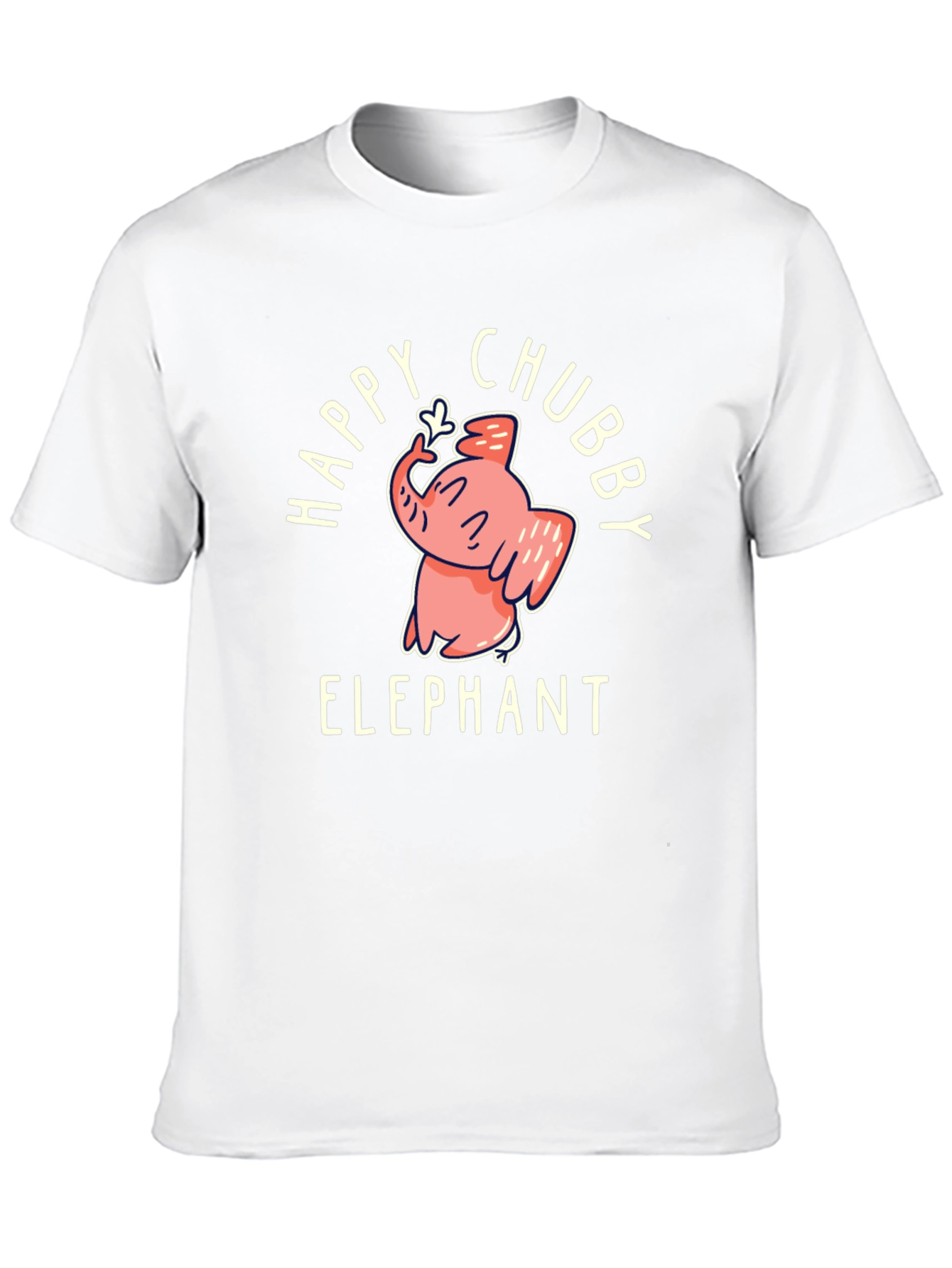 Happy Chubby Elephant Graphic Tee