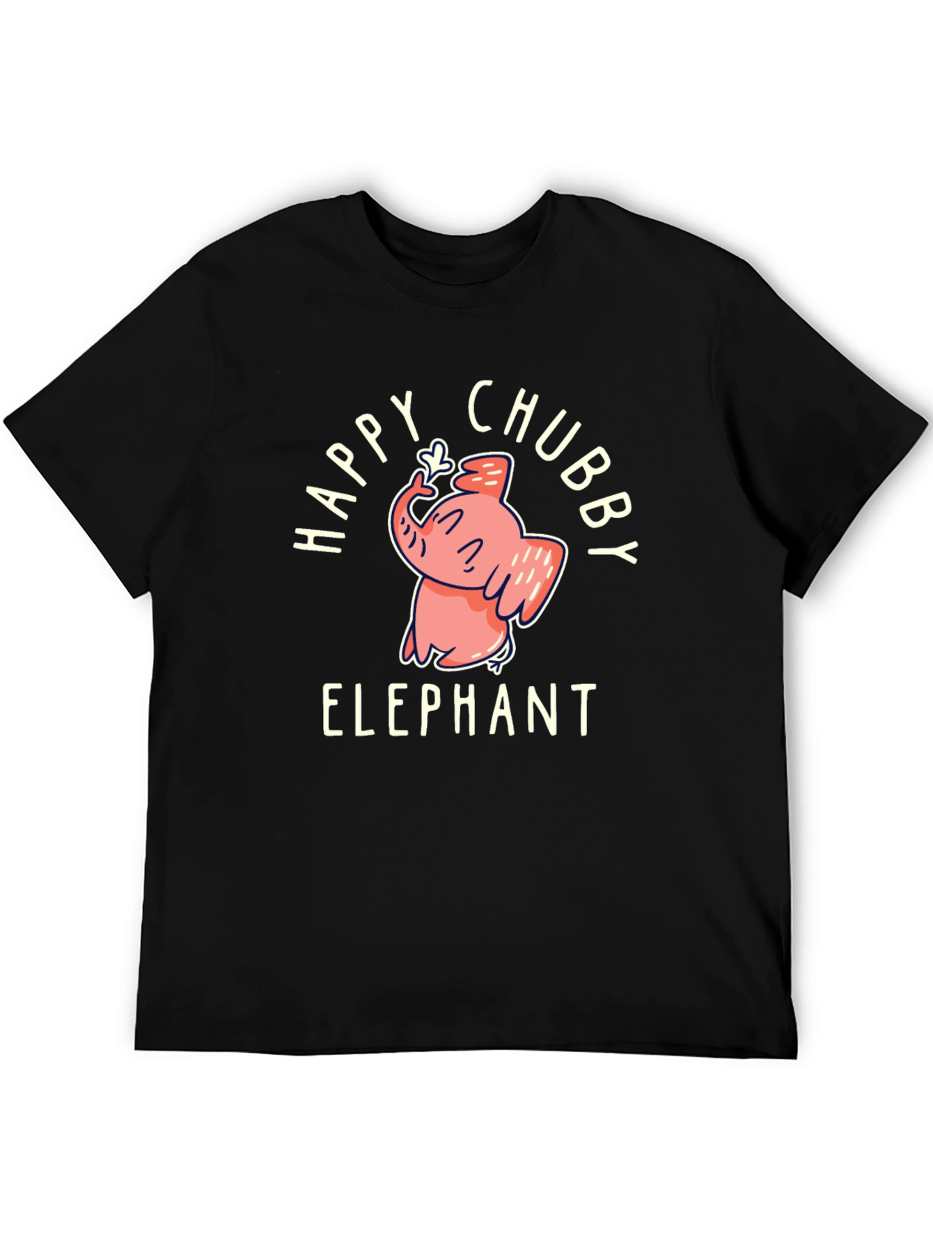 Happy Chubby Elephant Graphic Tee