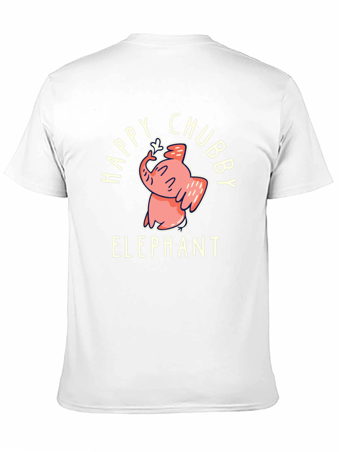 Happy Chubby Elephant Graphic Tee